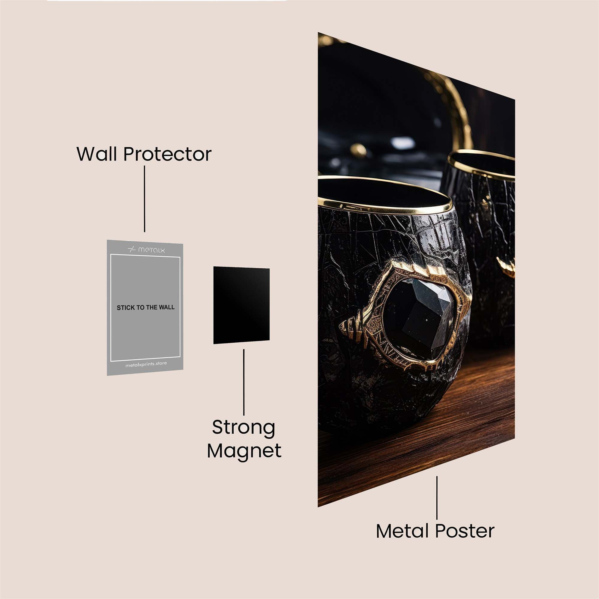 Goblet Enigma Safe Wall Magnetic / M
