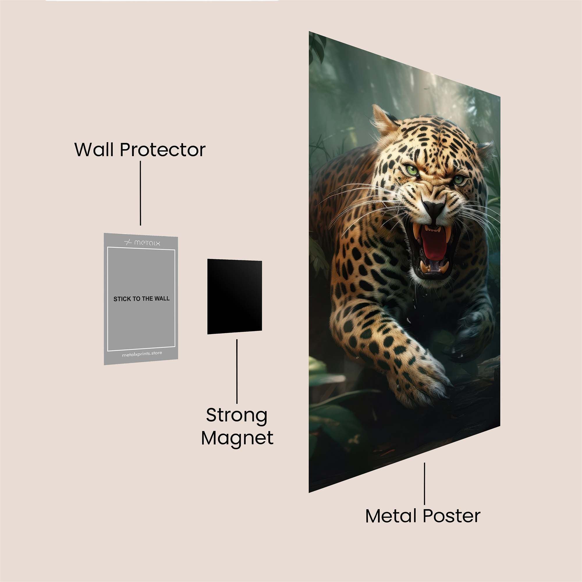 Jaguar Ferocity Safe Wall Magnetic / M