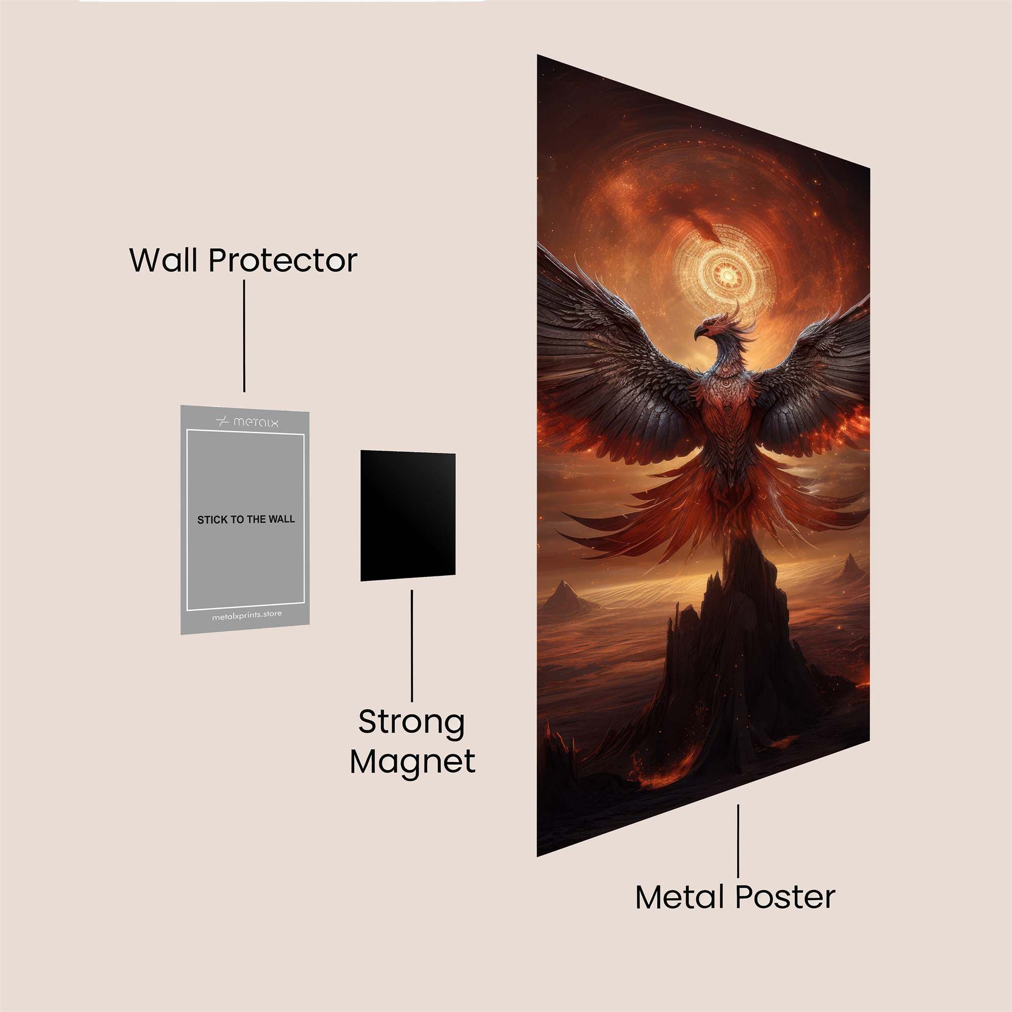 Phoenix Resplendent Safe Wall Magnetic / M