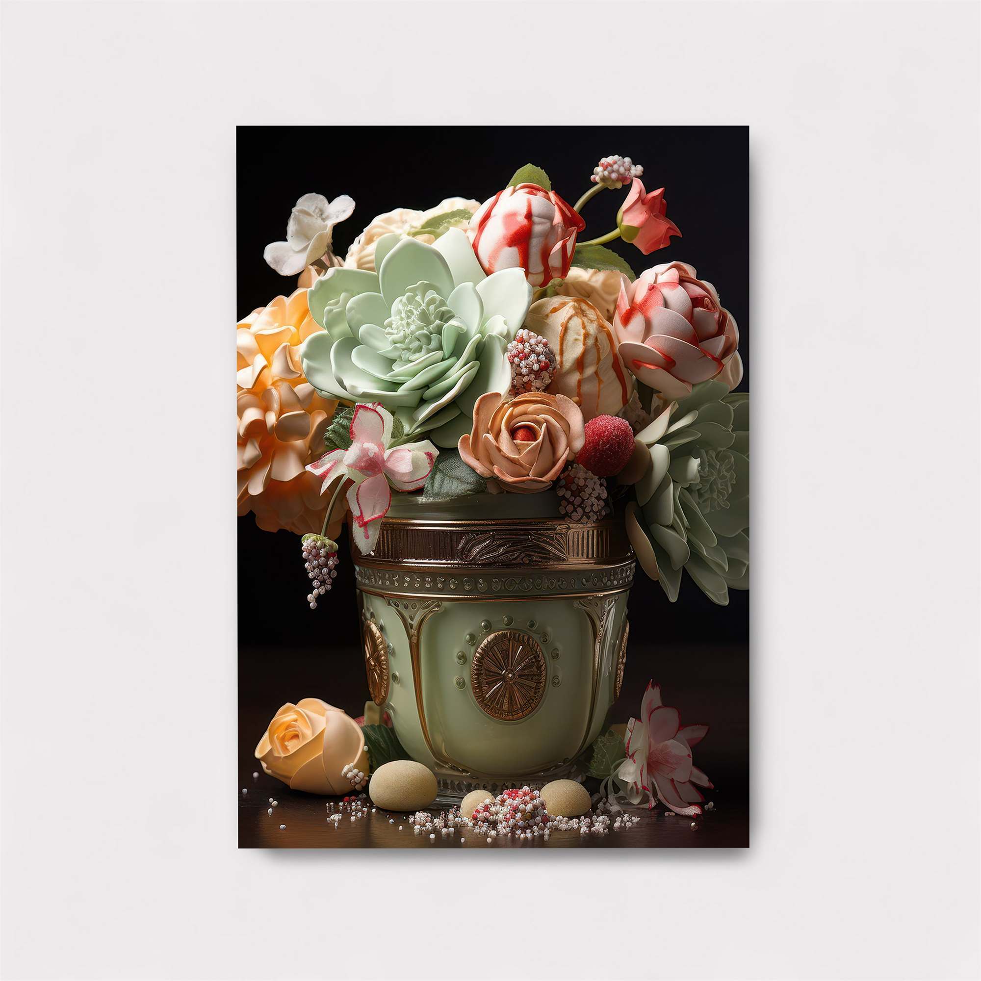 Floral Elegance Safe Wall Magnetic / M