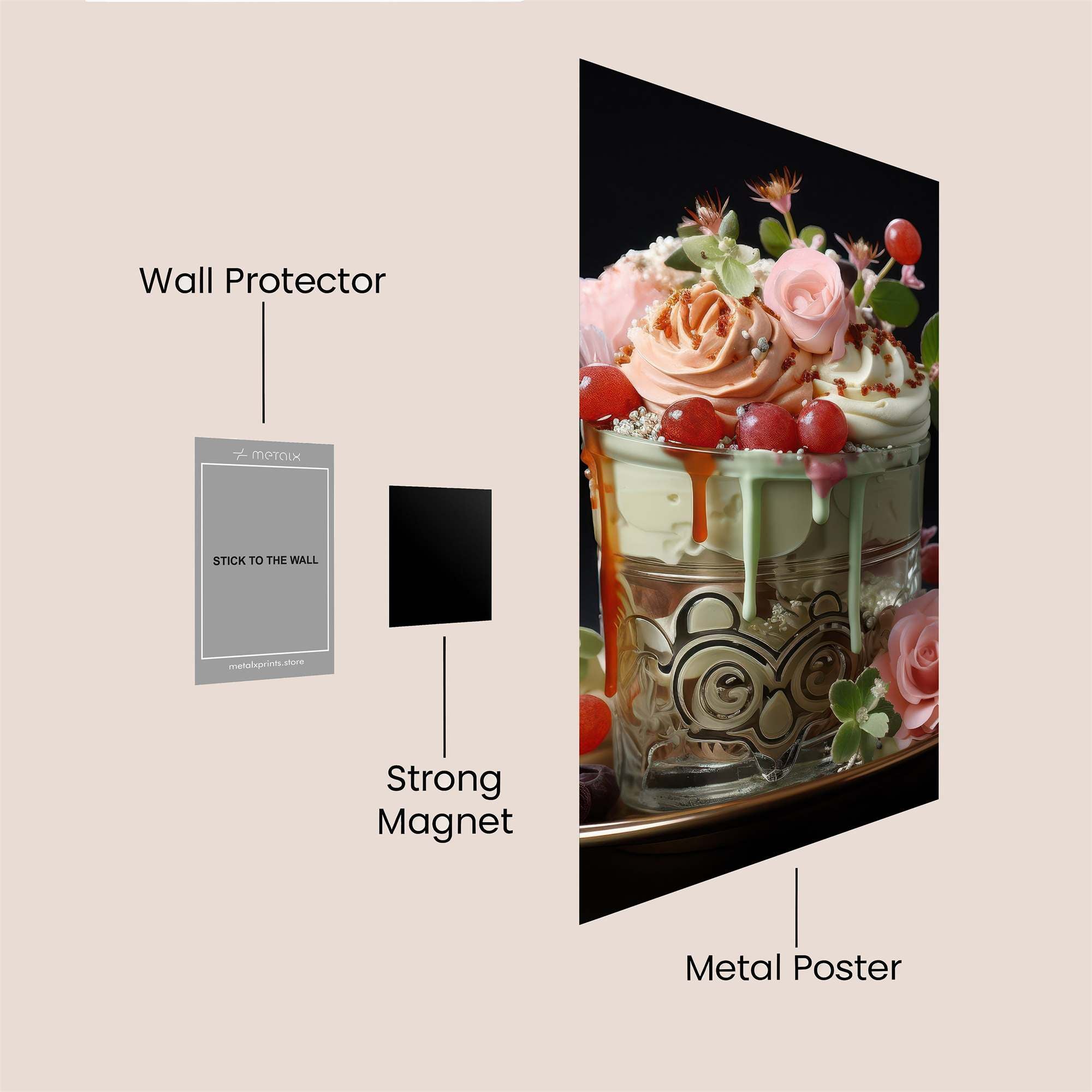Floral Delight Safe Wall Magnetic / M