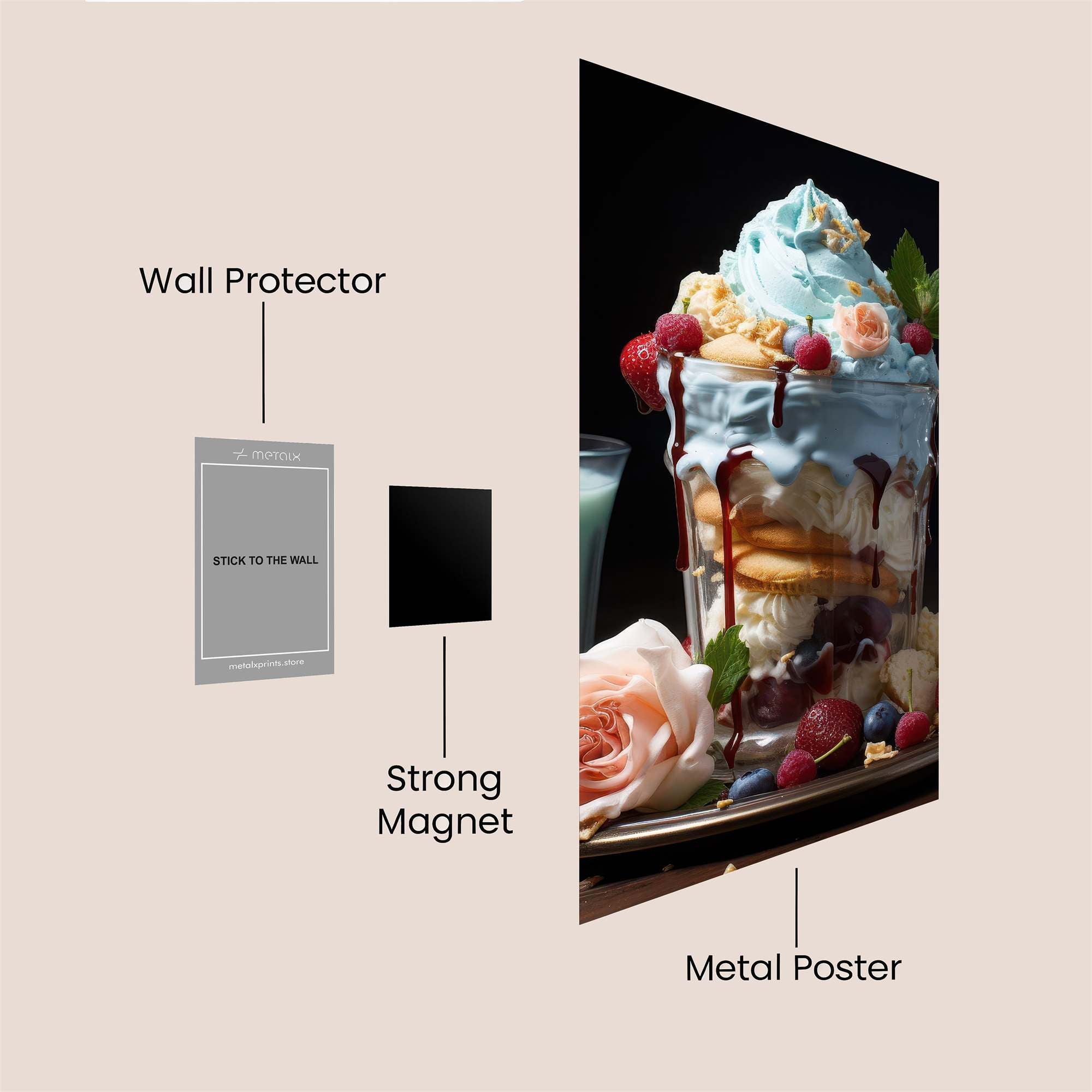 Dessert Delight Safe Wall Magnetic / M