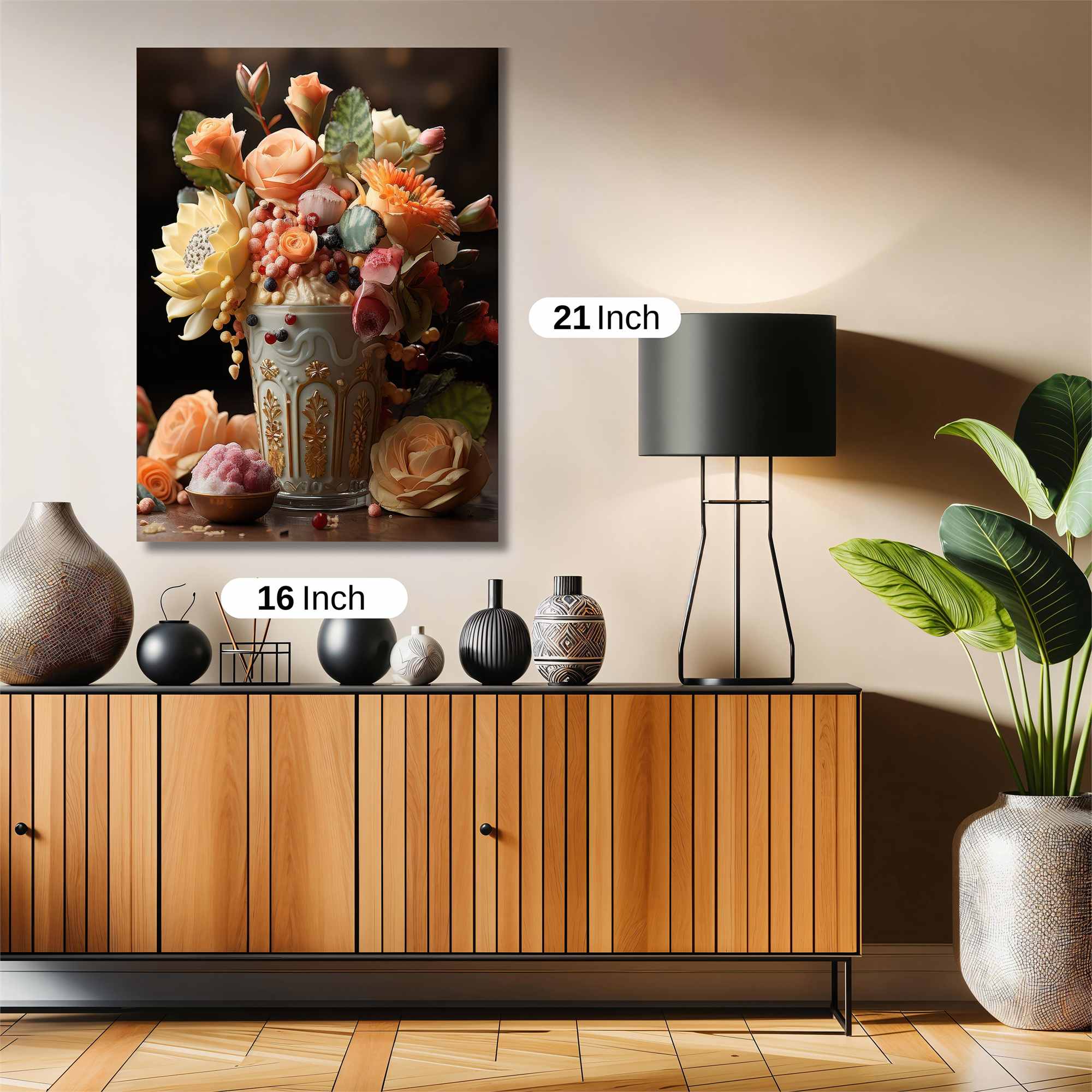 Floral Elegance Safe Wall Magnetic / M