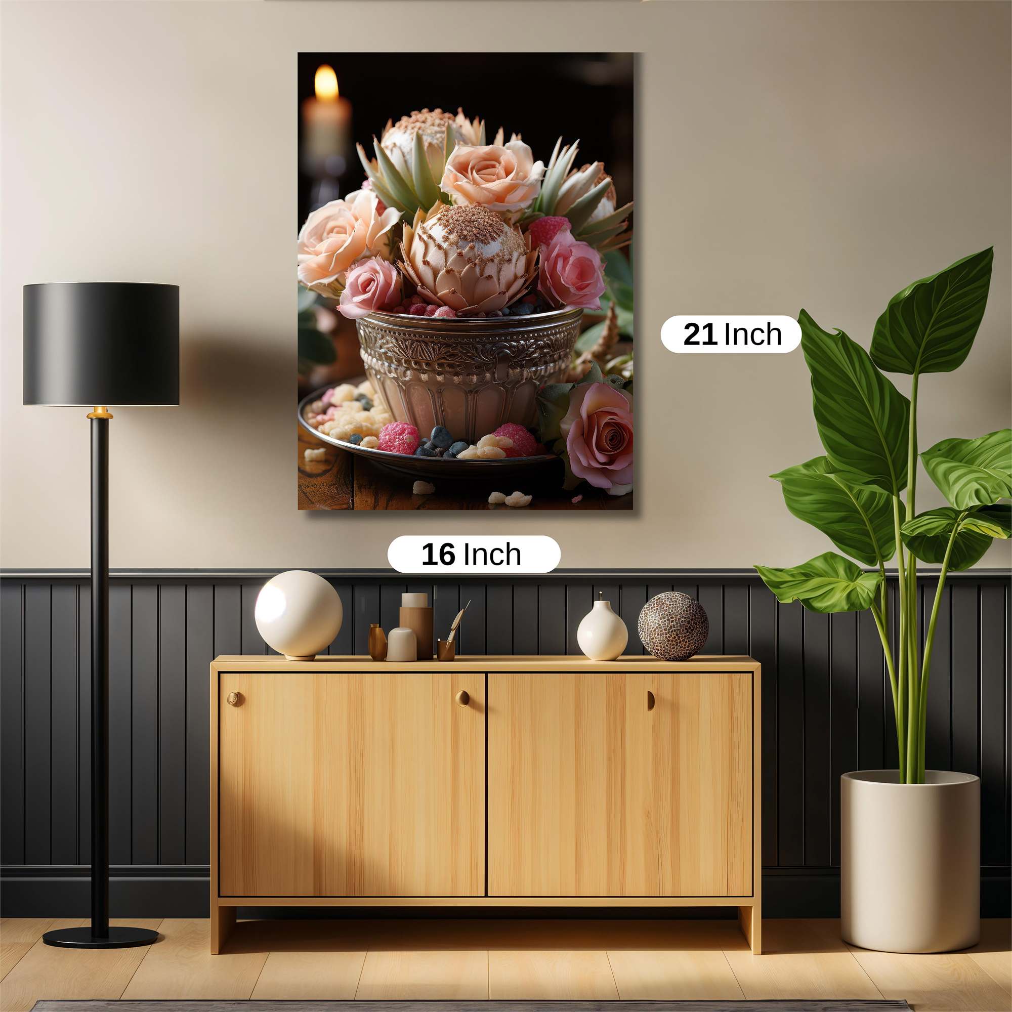 Floral Enchantment Safe Wall Magnetic / M