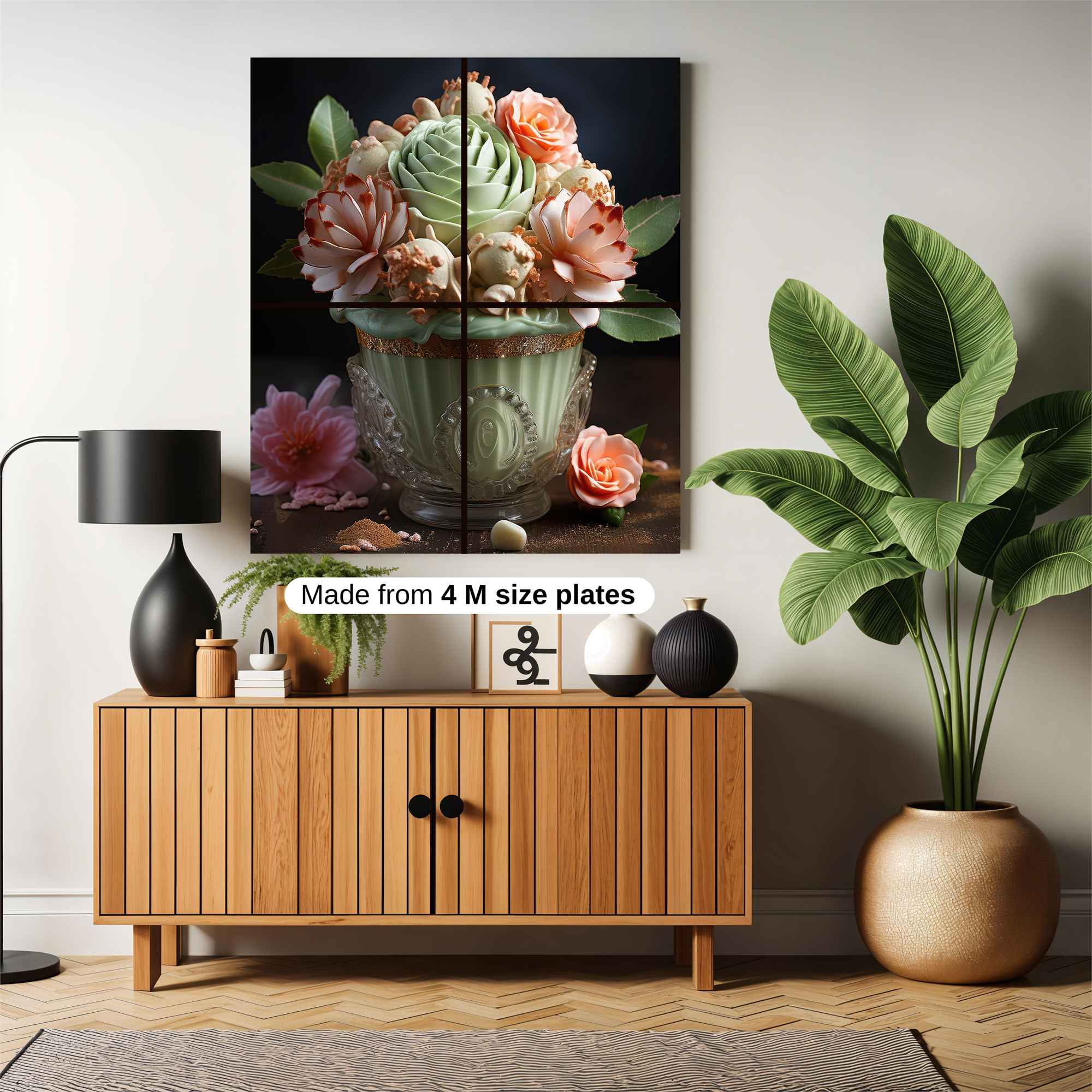 Floral Elegance Safe Wall Magnetic / M