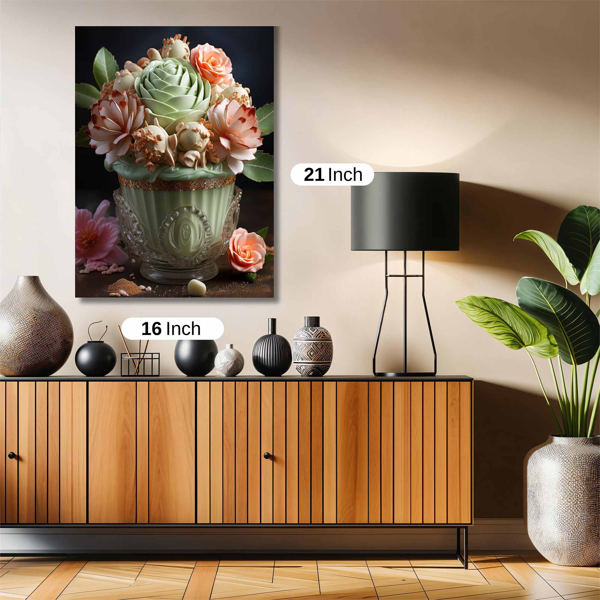 Floral Elegance Safe Wall Magnetic / M