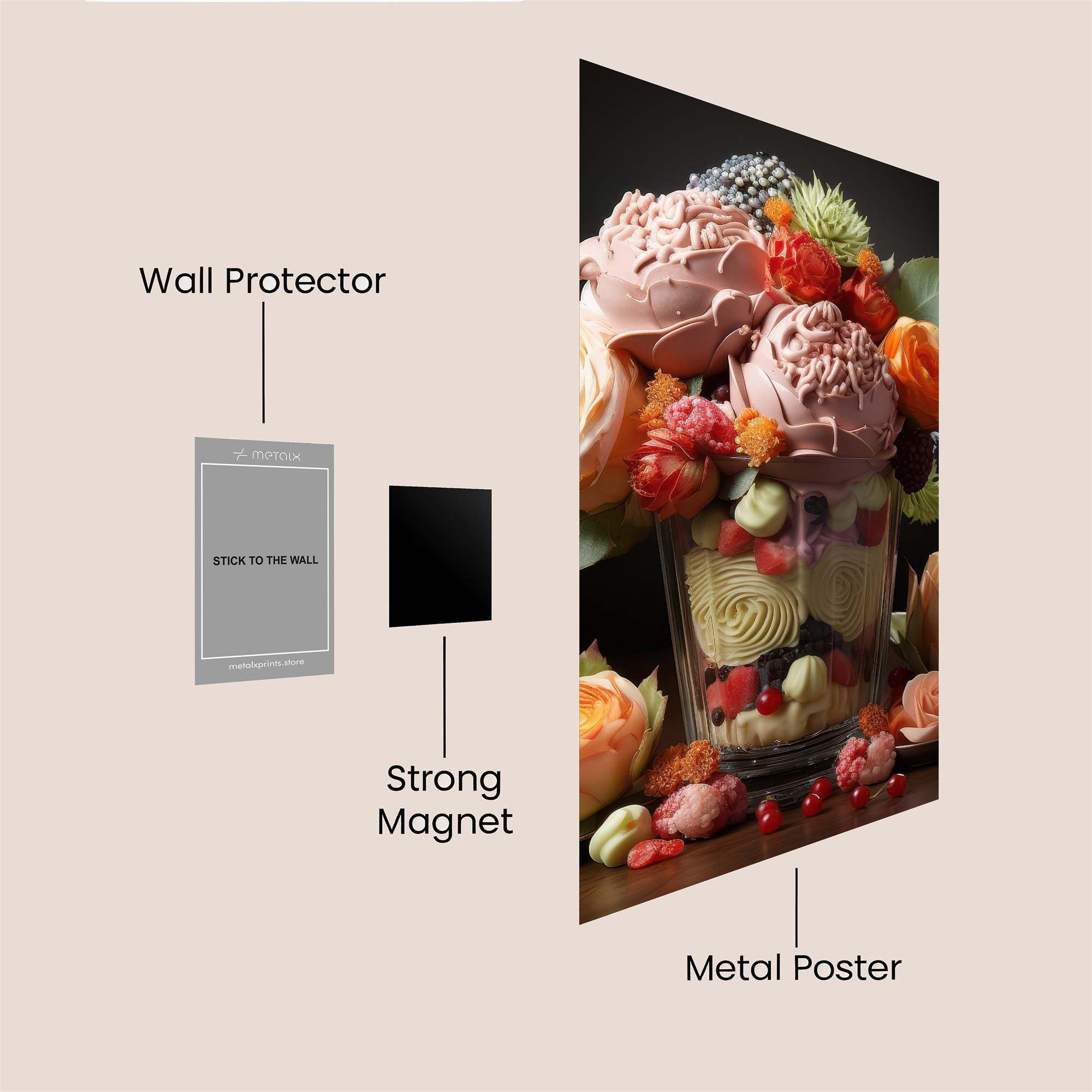 Floral Delight Safe Wall Magnetic / M