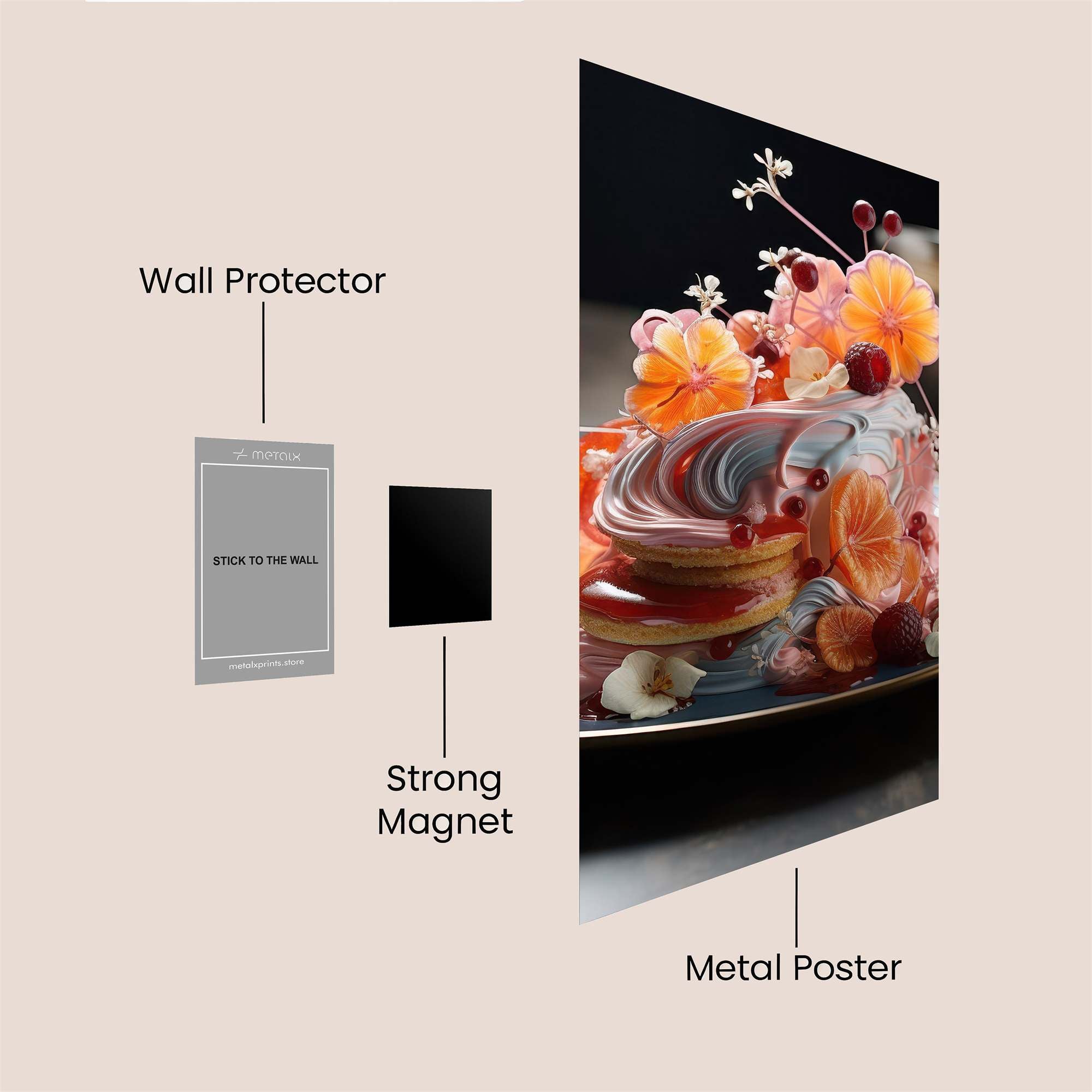Floral Feast Safe Wall Magnetic / M