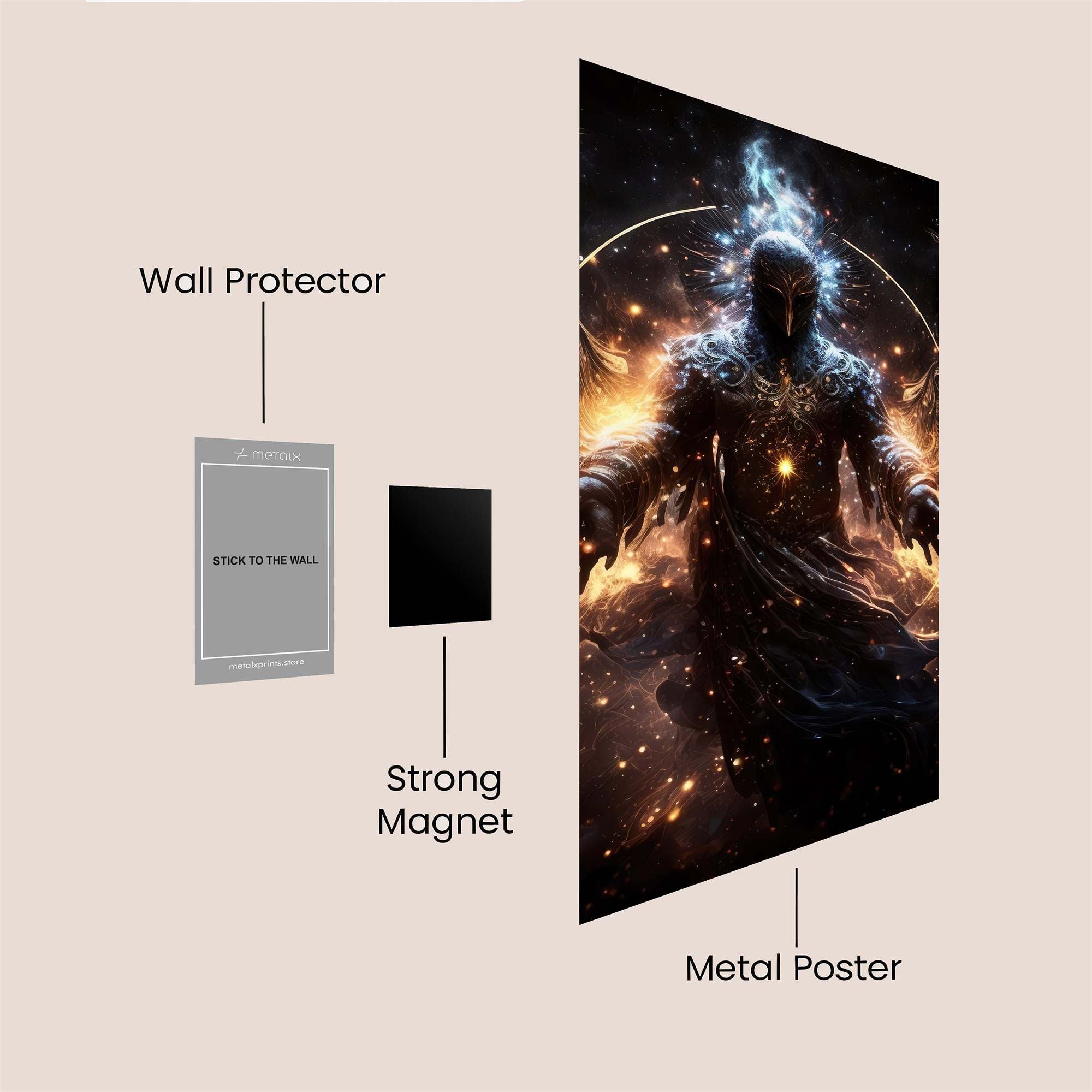 Celestial Wrath Safe Wall Magnetic / M