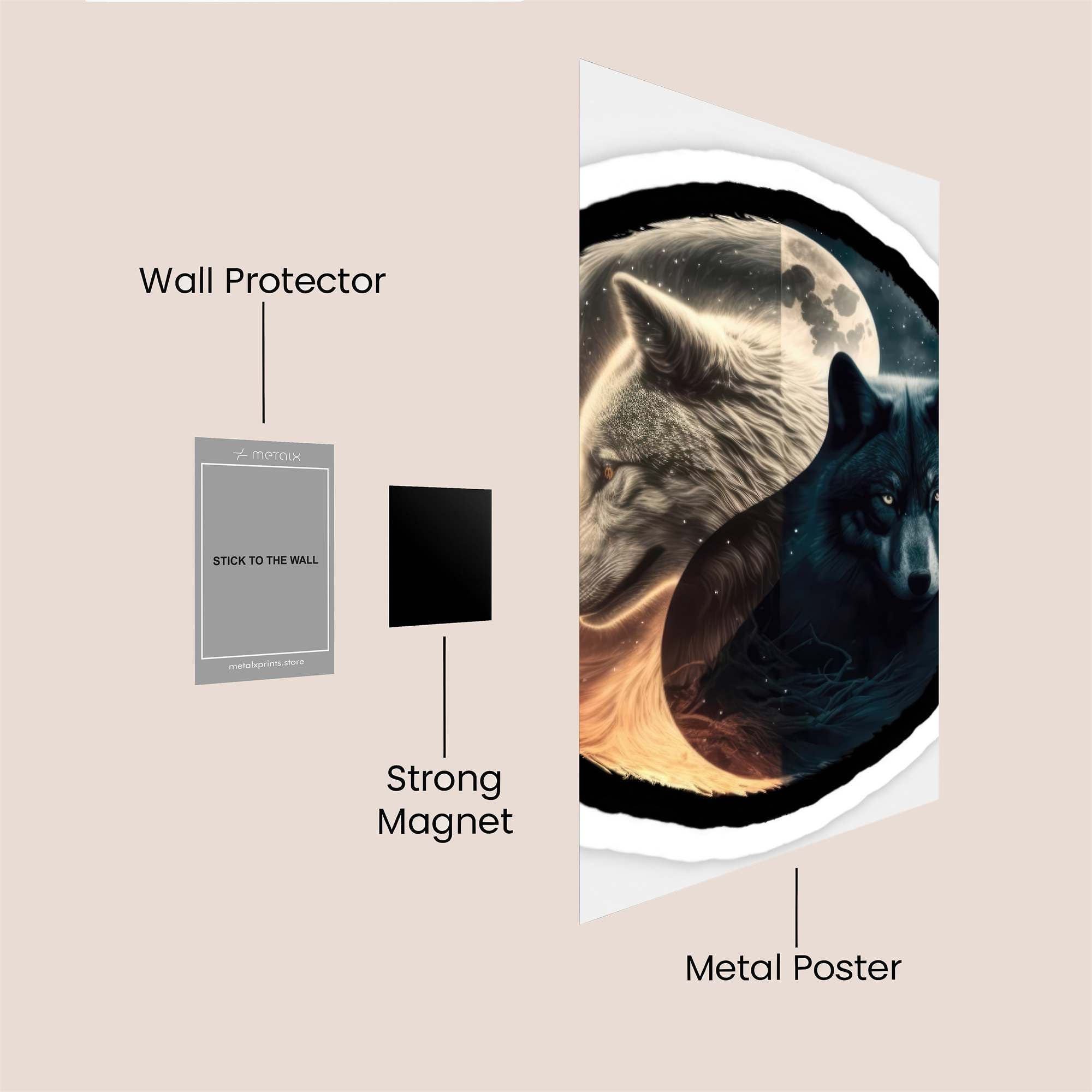 Wolf Duality Safe Wall Magnetic / M
