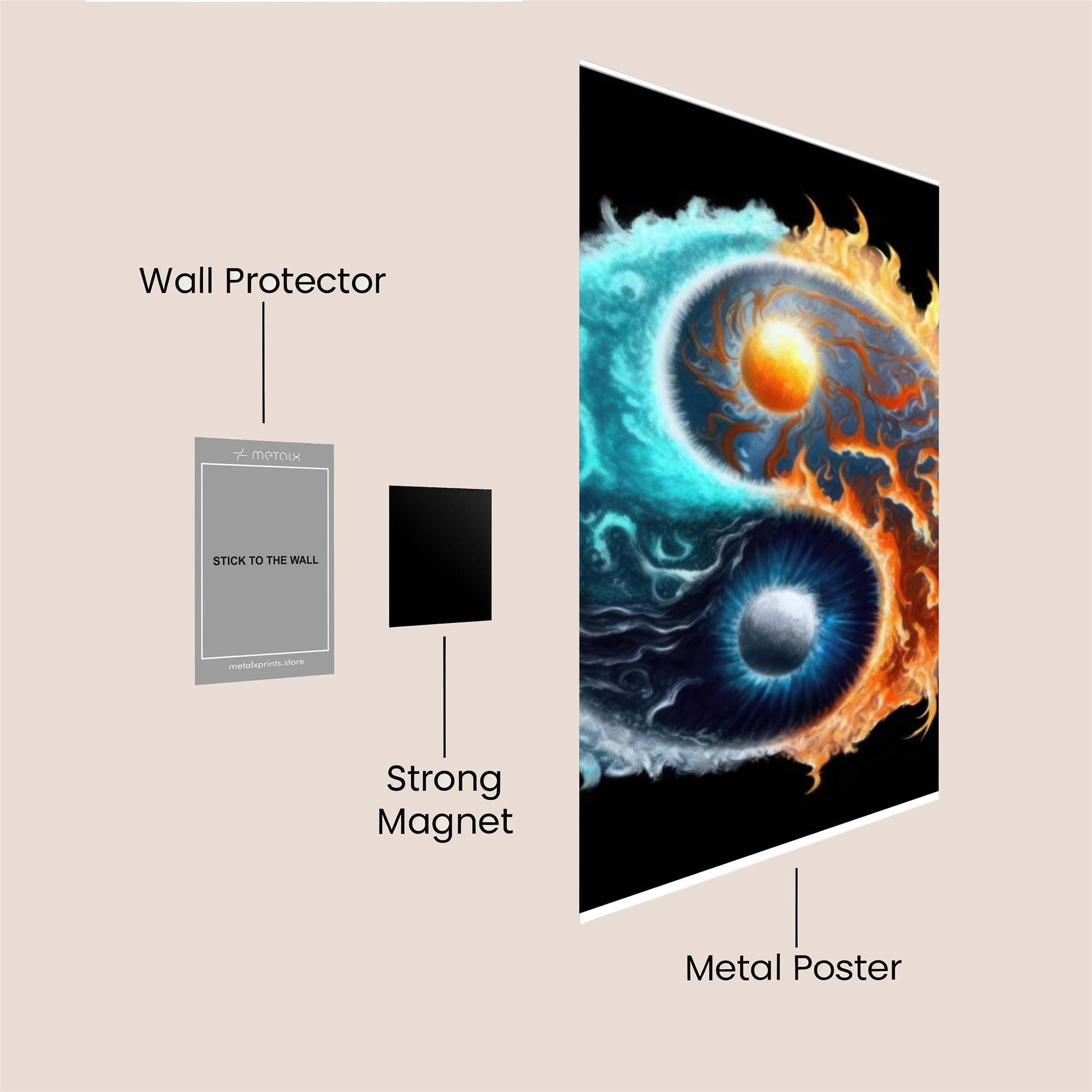 YinYang Blaze Safe Wall Magnetic / M
