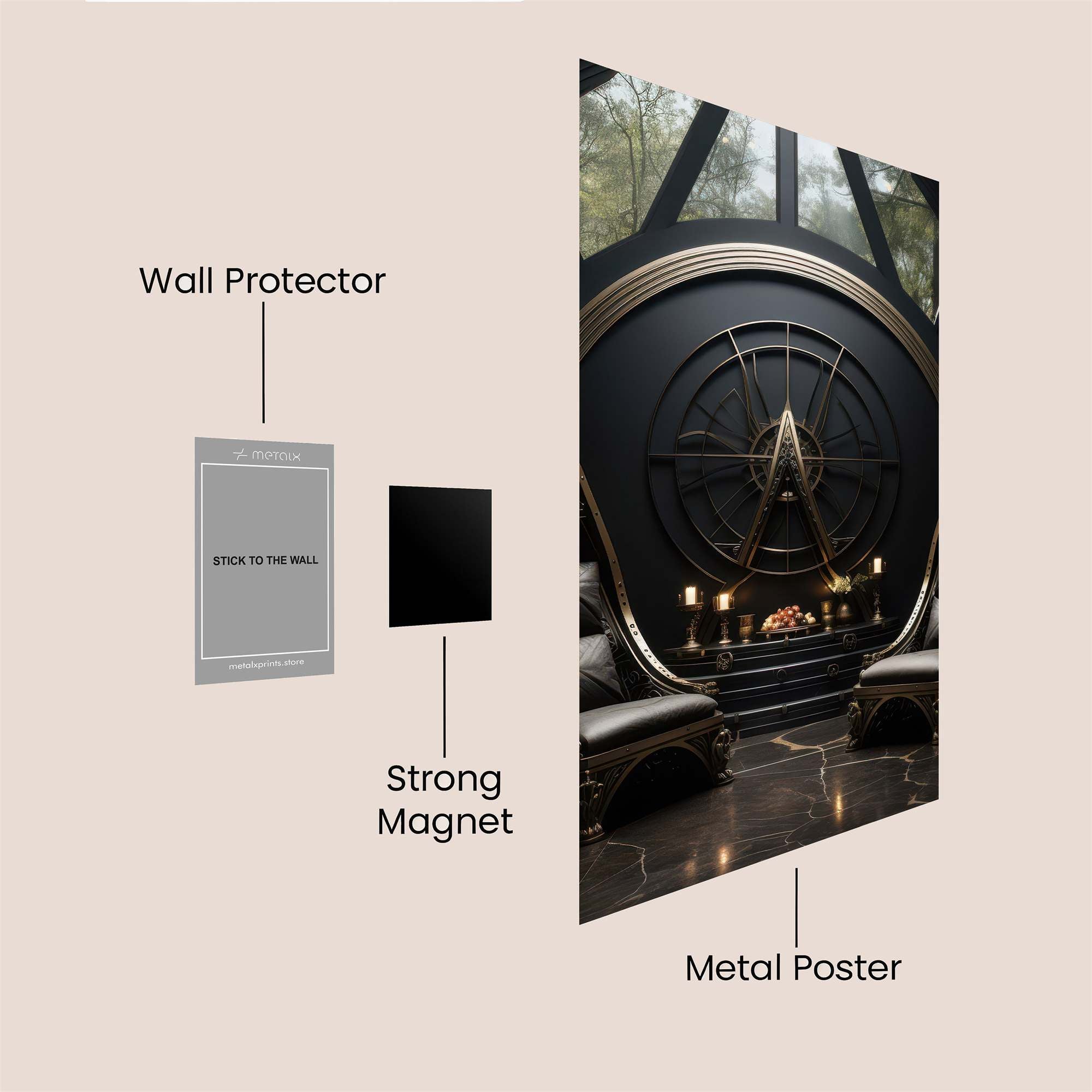 Asgardian Sanctuary Safe Wall Magnetic / M