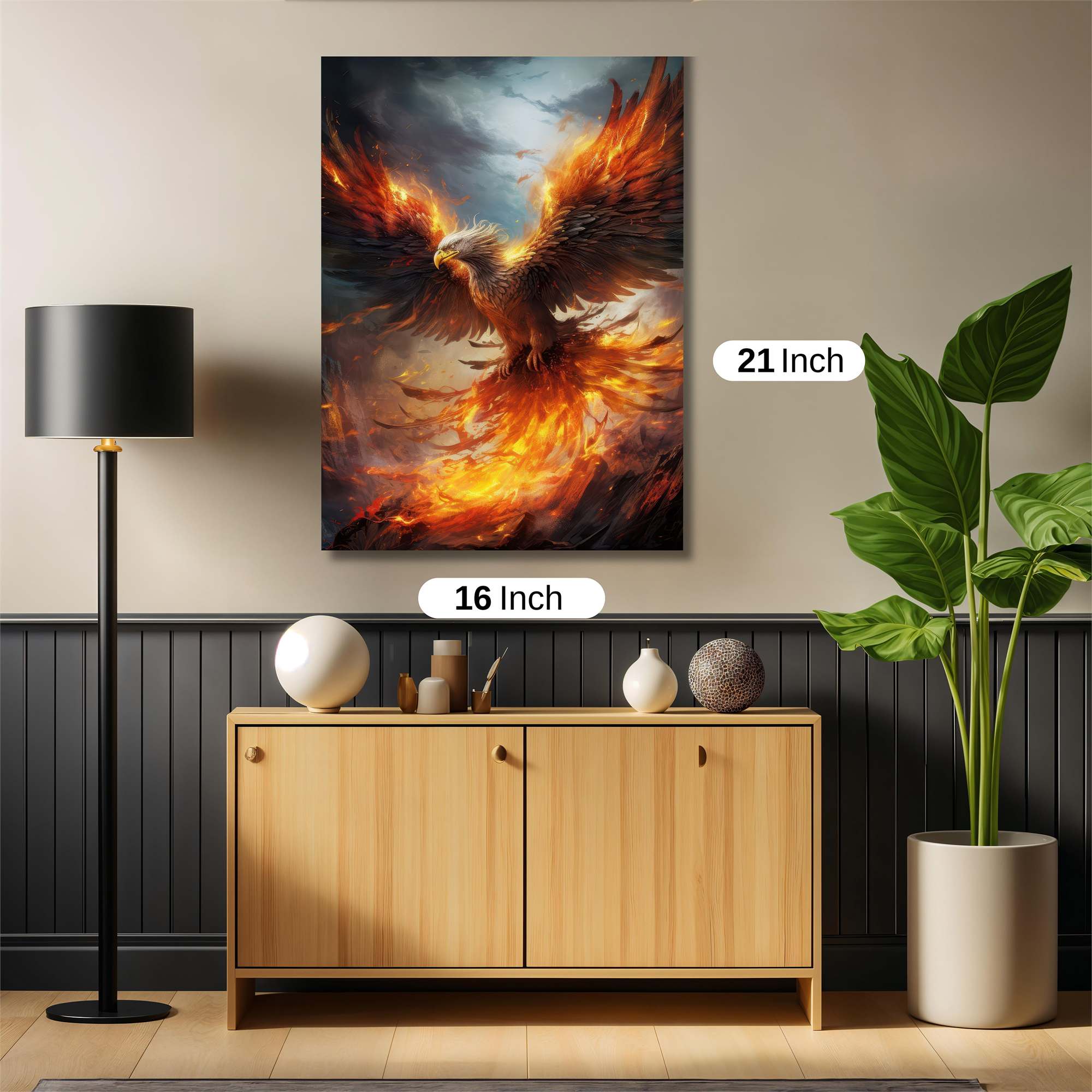 Phoenix Blaze Safe Wall Magnetic / M