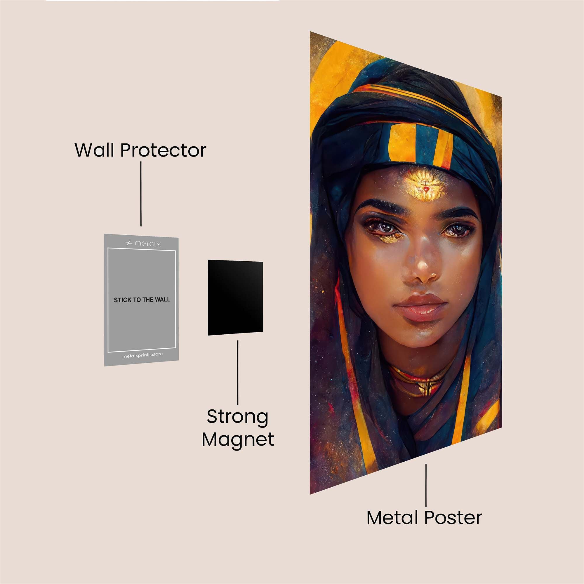 Golden Serenity Safe Wall Magnetic / M