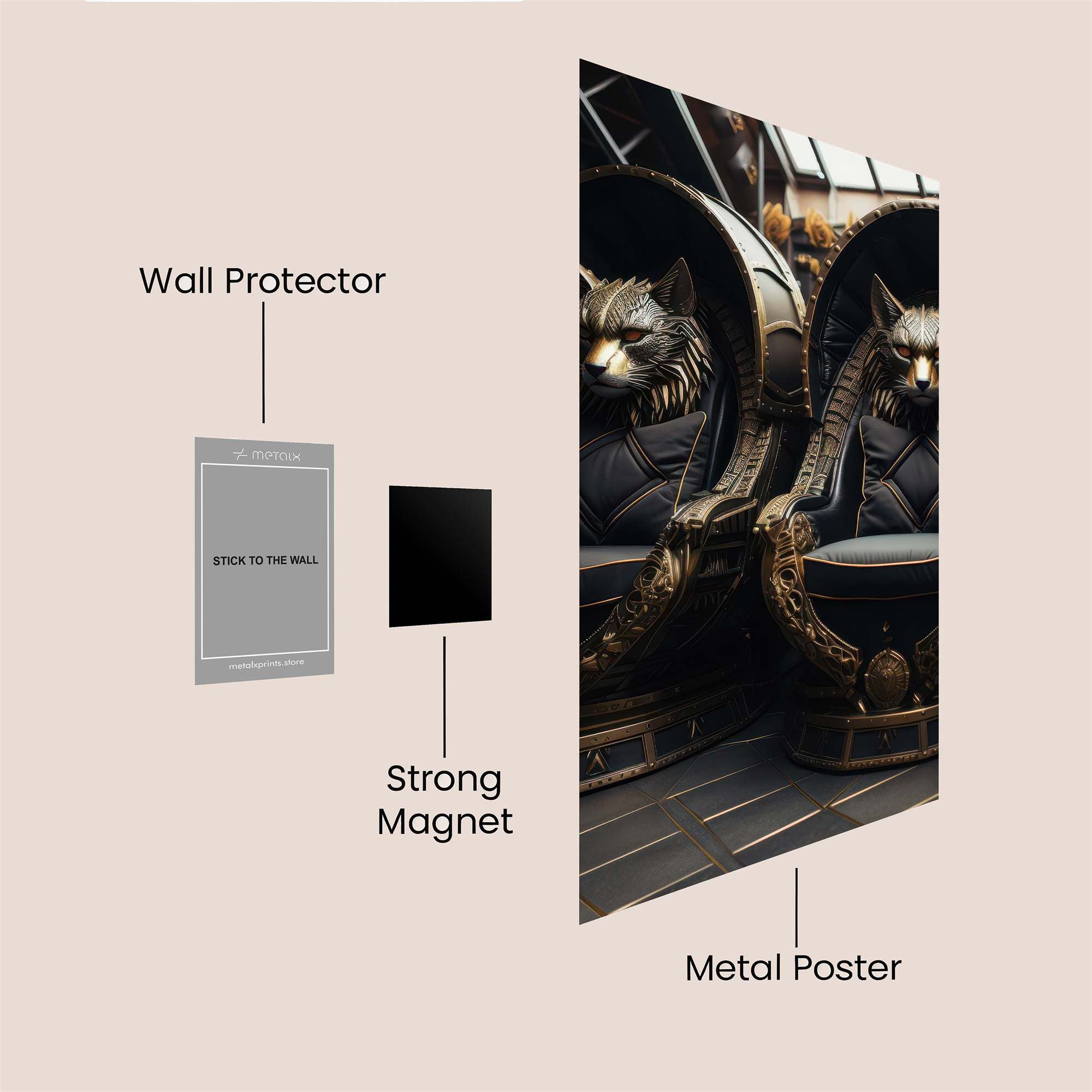 Wolfen Thrones Safe Wall Magnetic / M