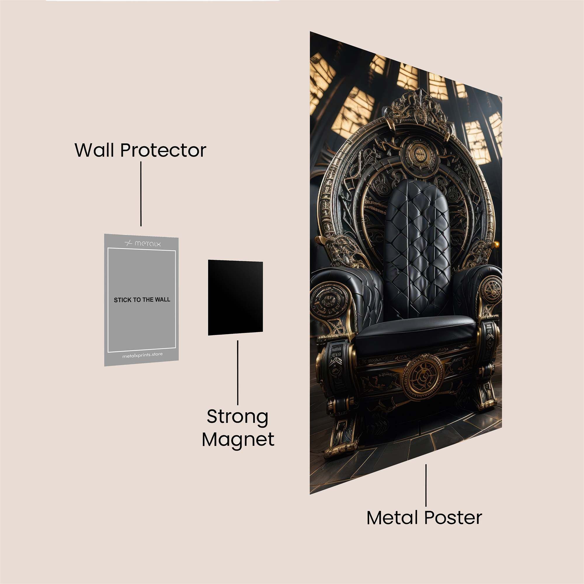 Throne Majestic Safe Wall Magnetic / M