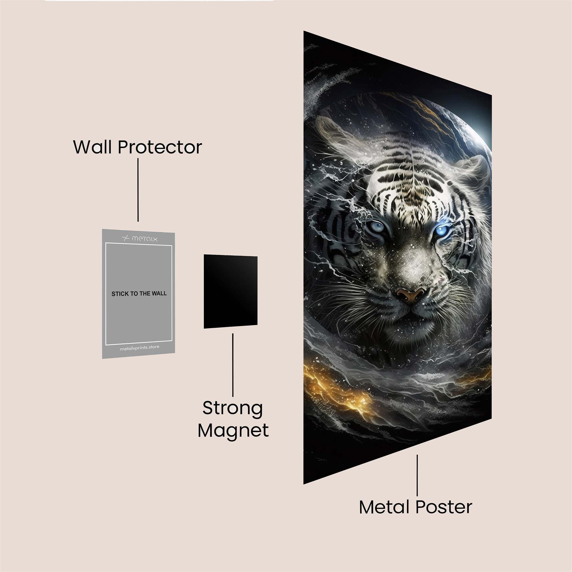 Tiger Celestial Safe Wall Magnetic / M
