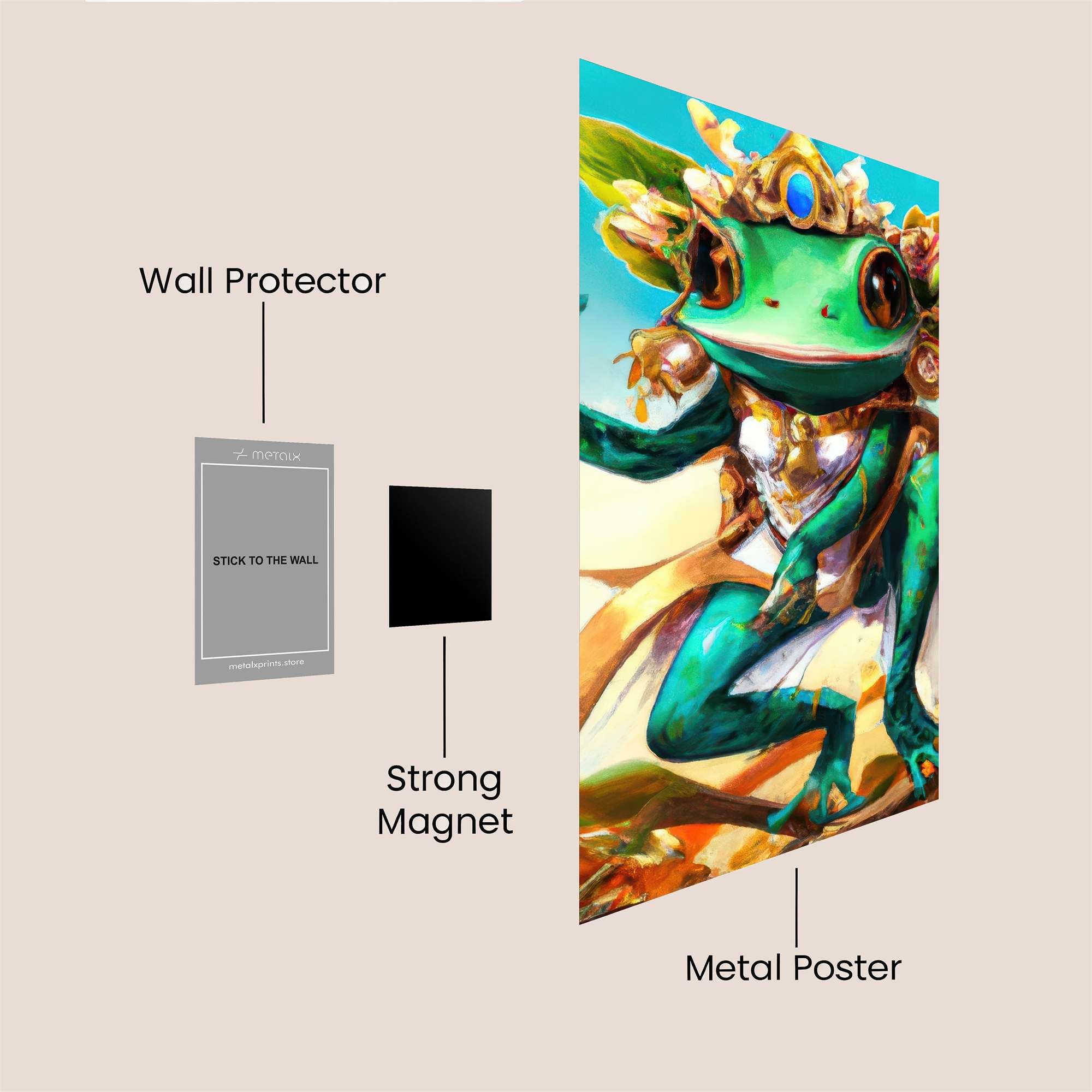 Frog Royalty Safe Wall Magnetic / M