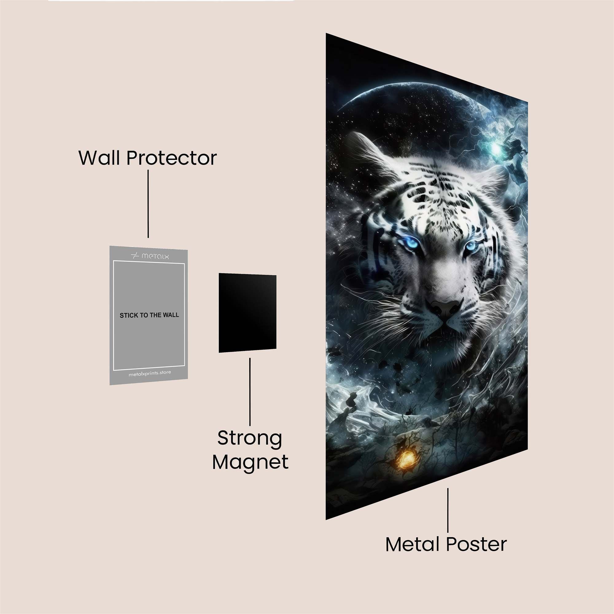 Tiger Dreamscape Safe Wall Magnetic / M