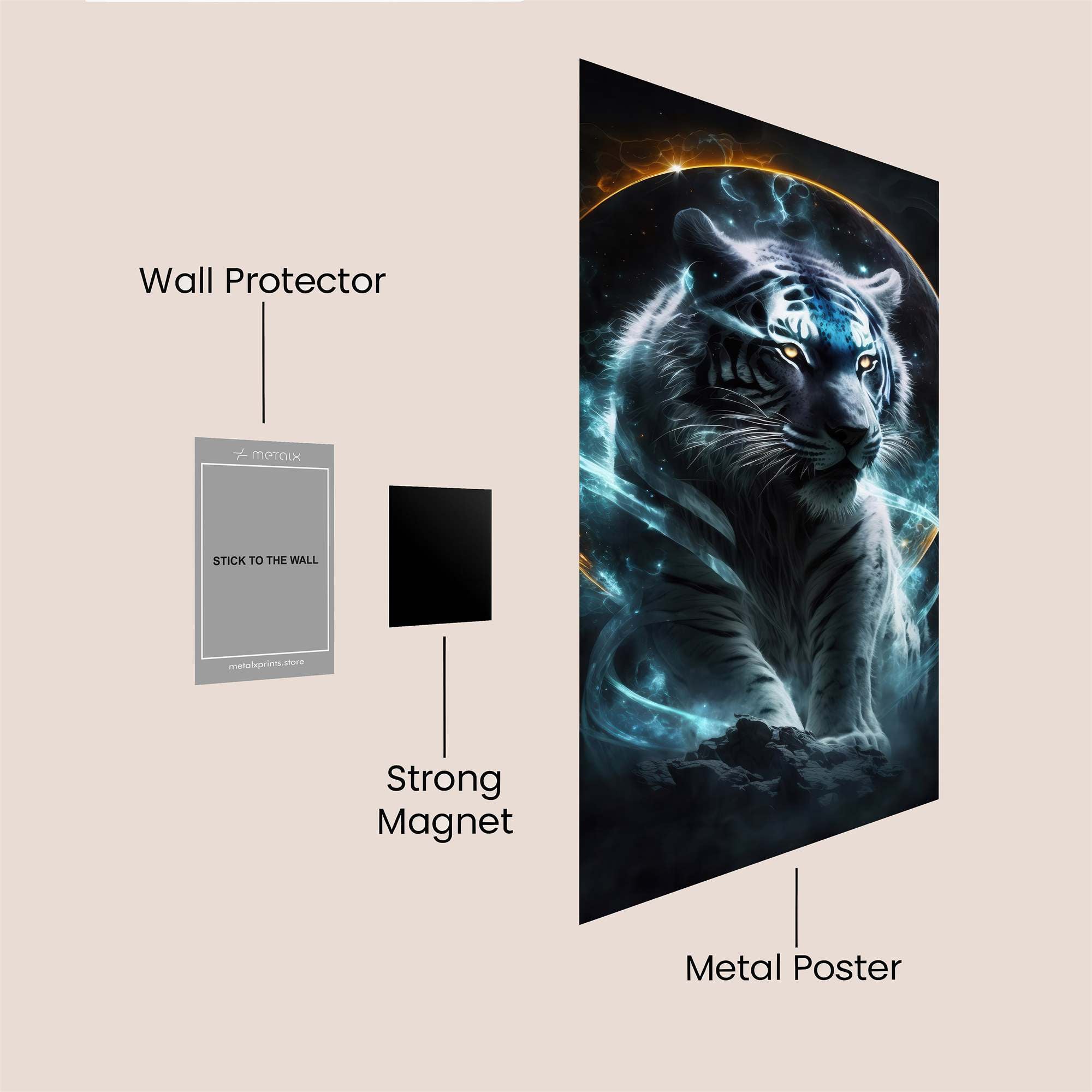 Tiger Radiance Safe Wall Magnetic / M