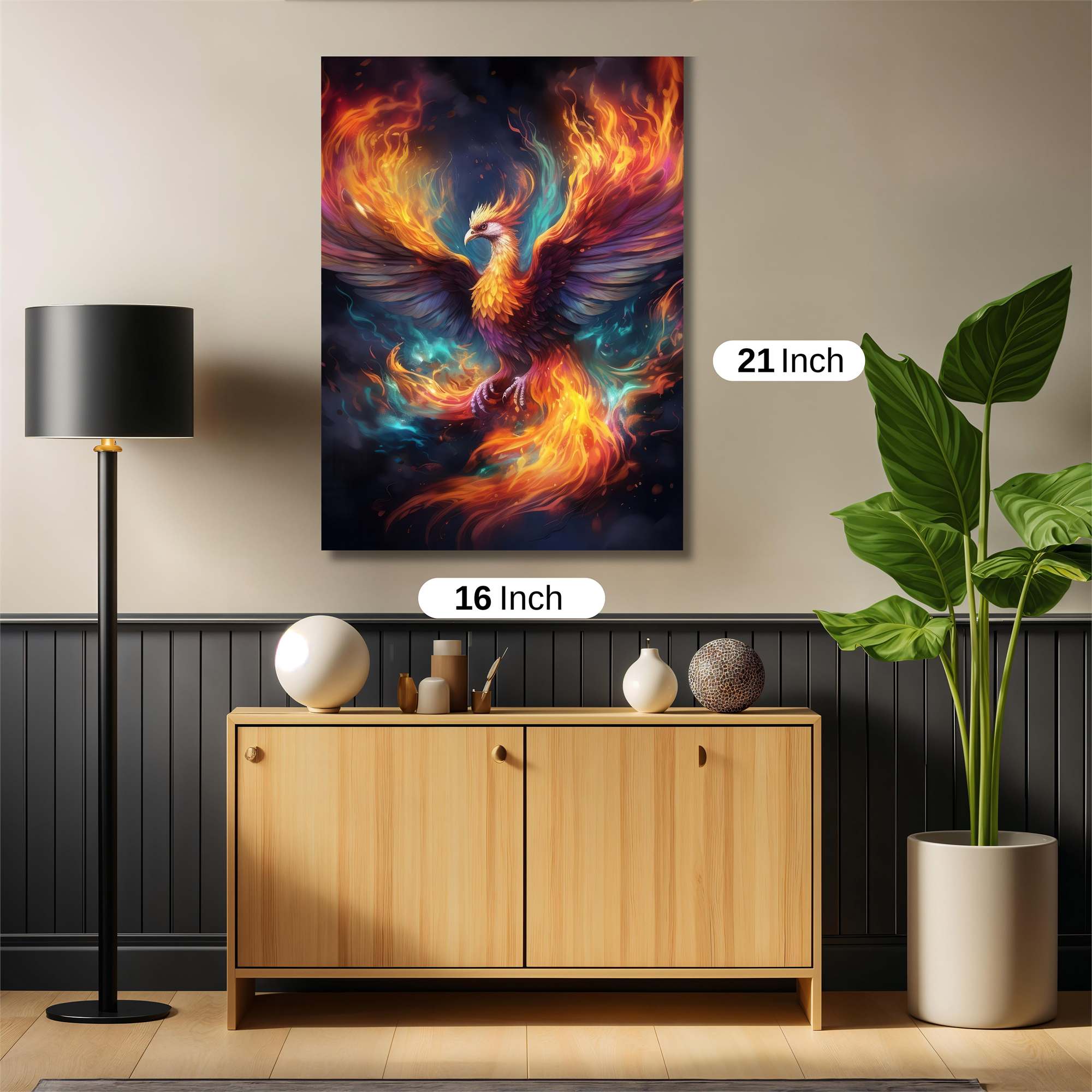 Phoenix Rebirth Safe Wall Magnetic / M