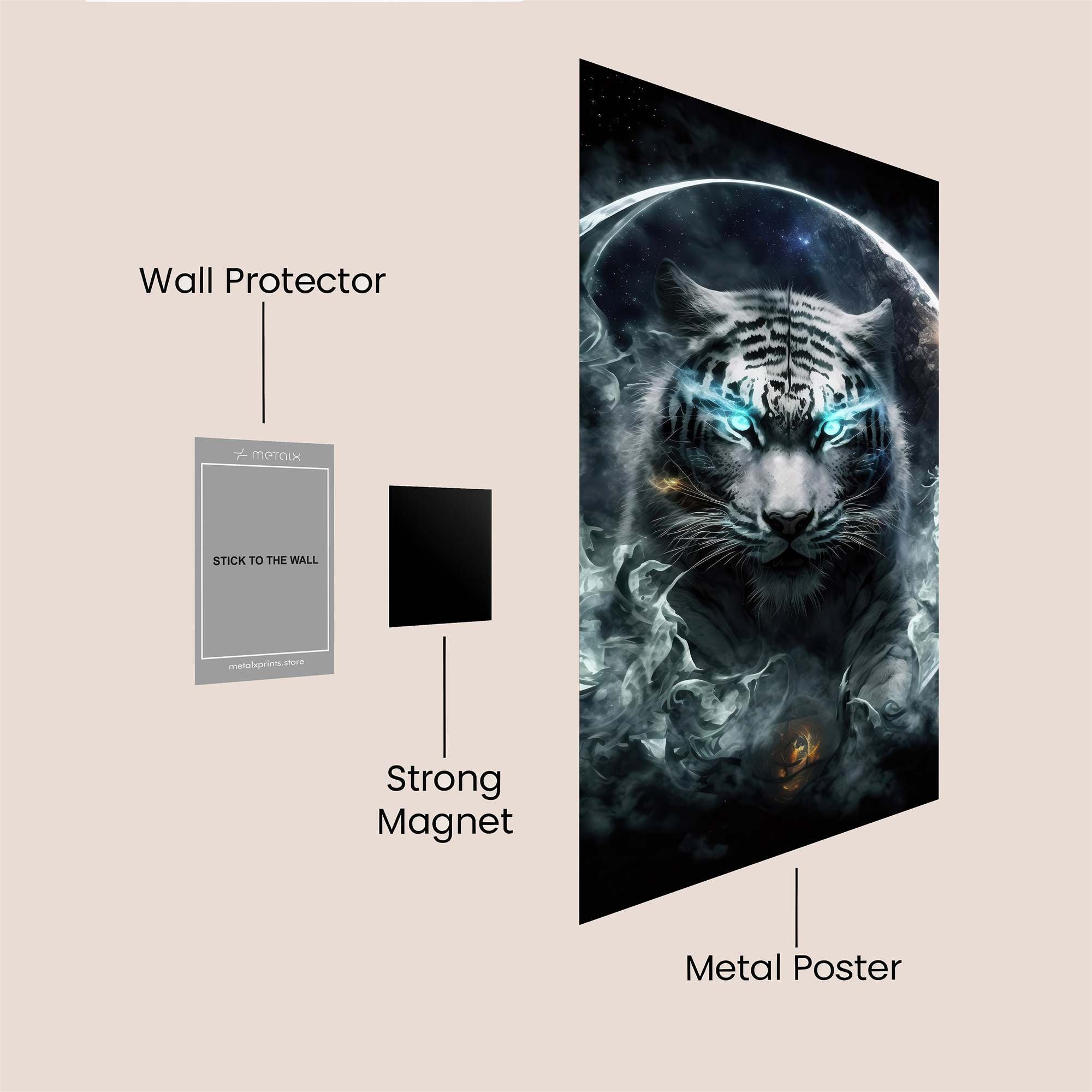 Tiger Enigma Safe Wall Magnetic / M