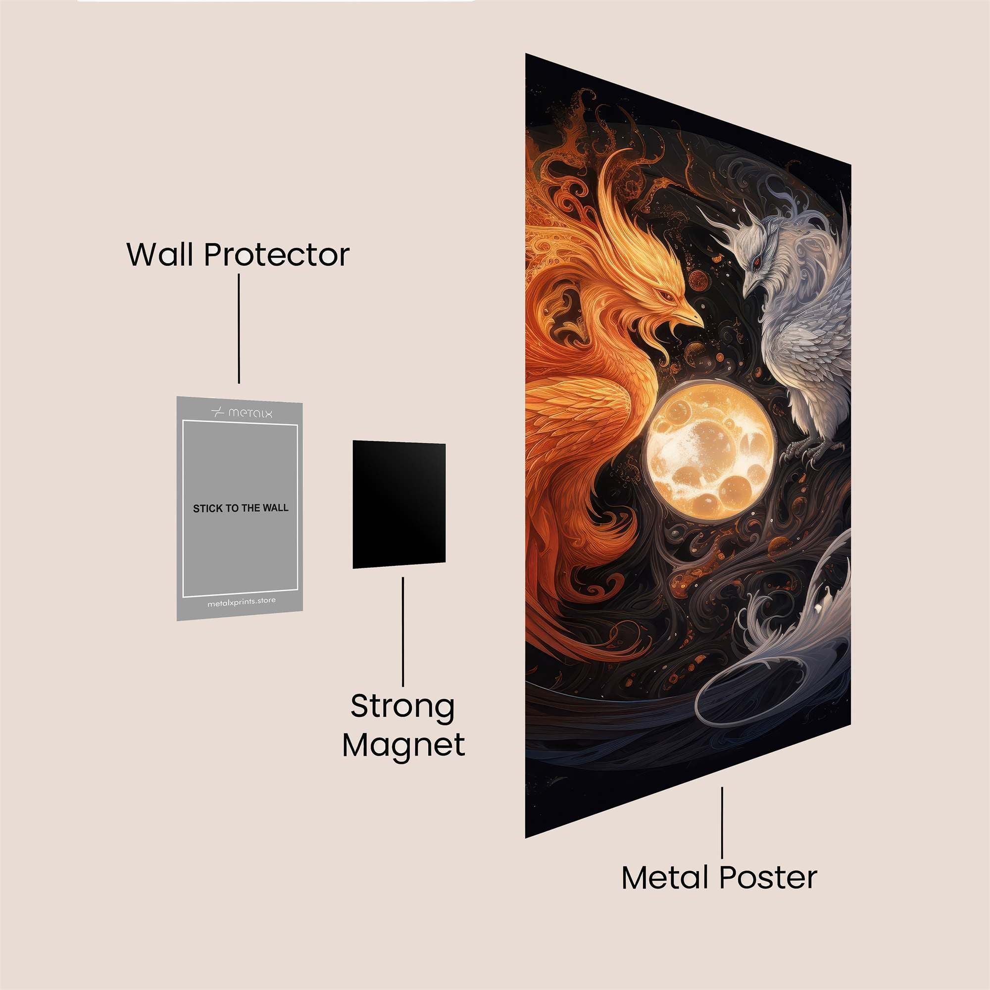 Phoenix Harmony Safe Wall Magnetic / M