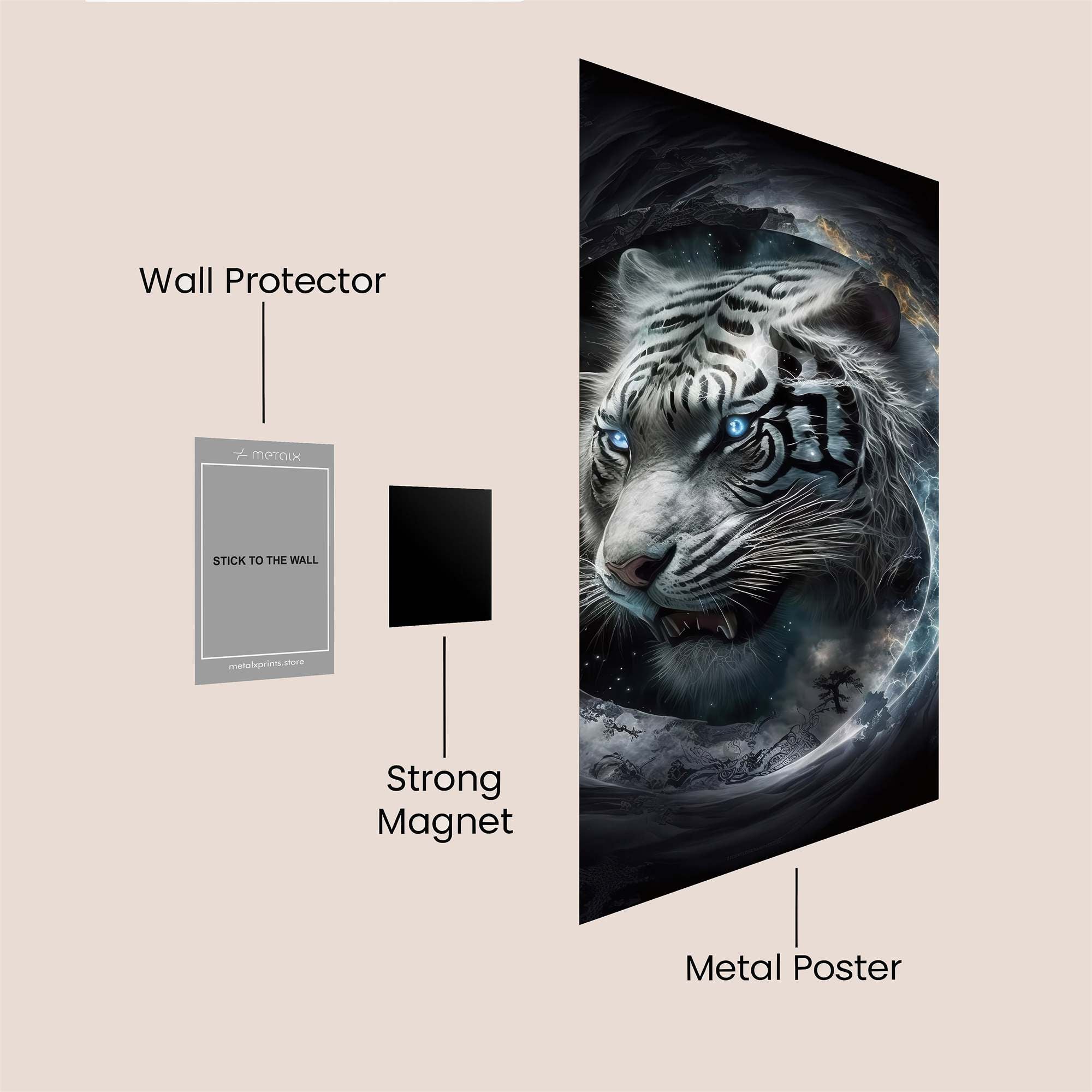 Cosmic Tiger Safe Wall Magnetic / M