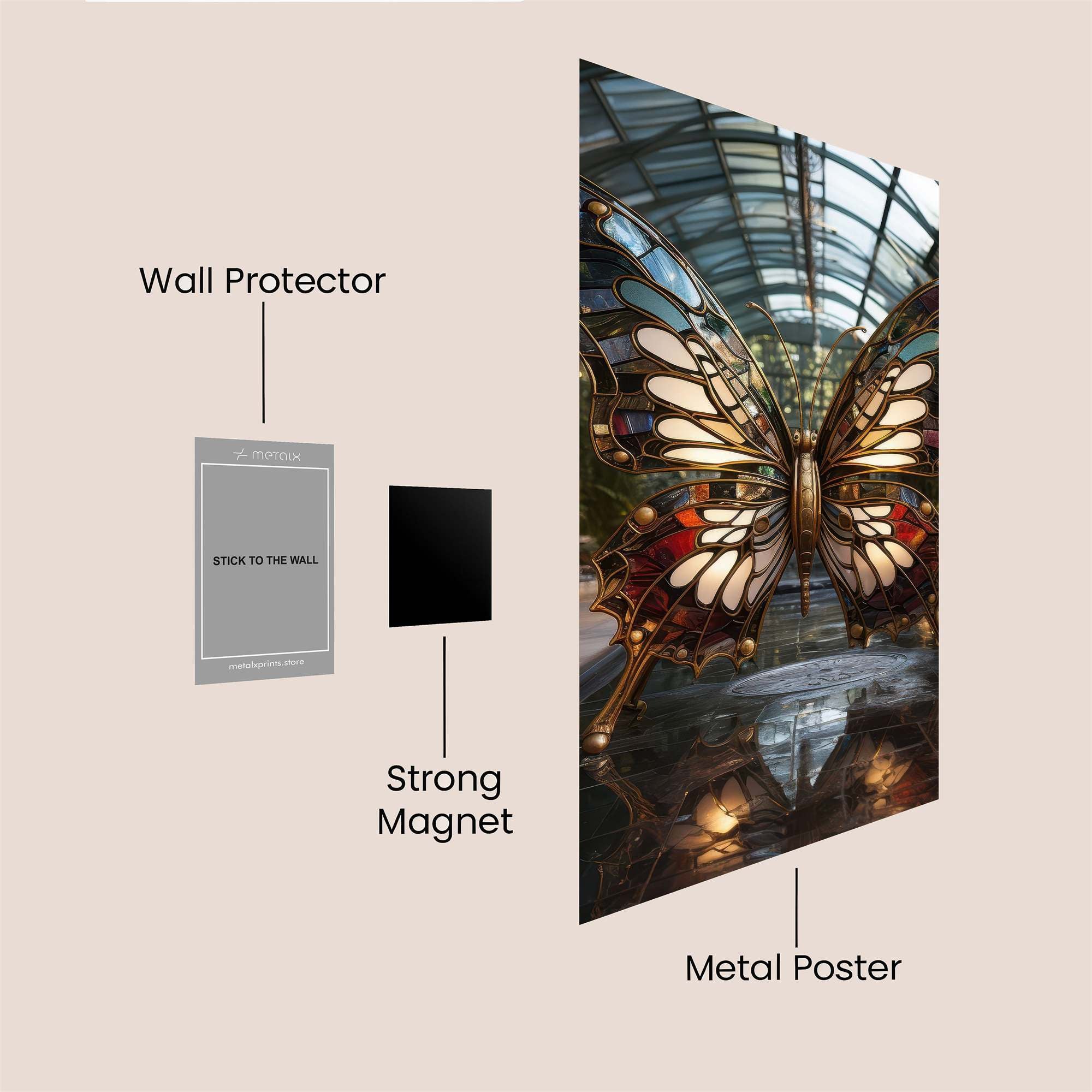 Butterfly Radiance Safe Wall Magnetic / M