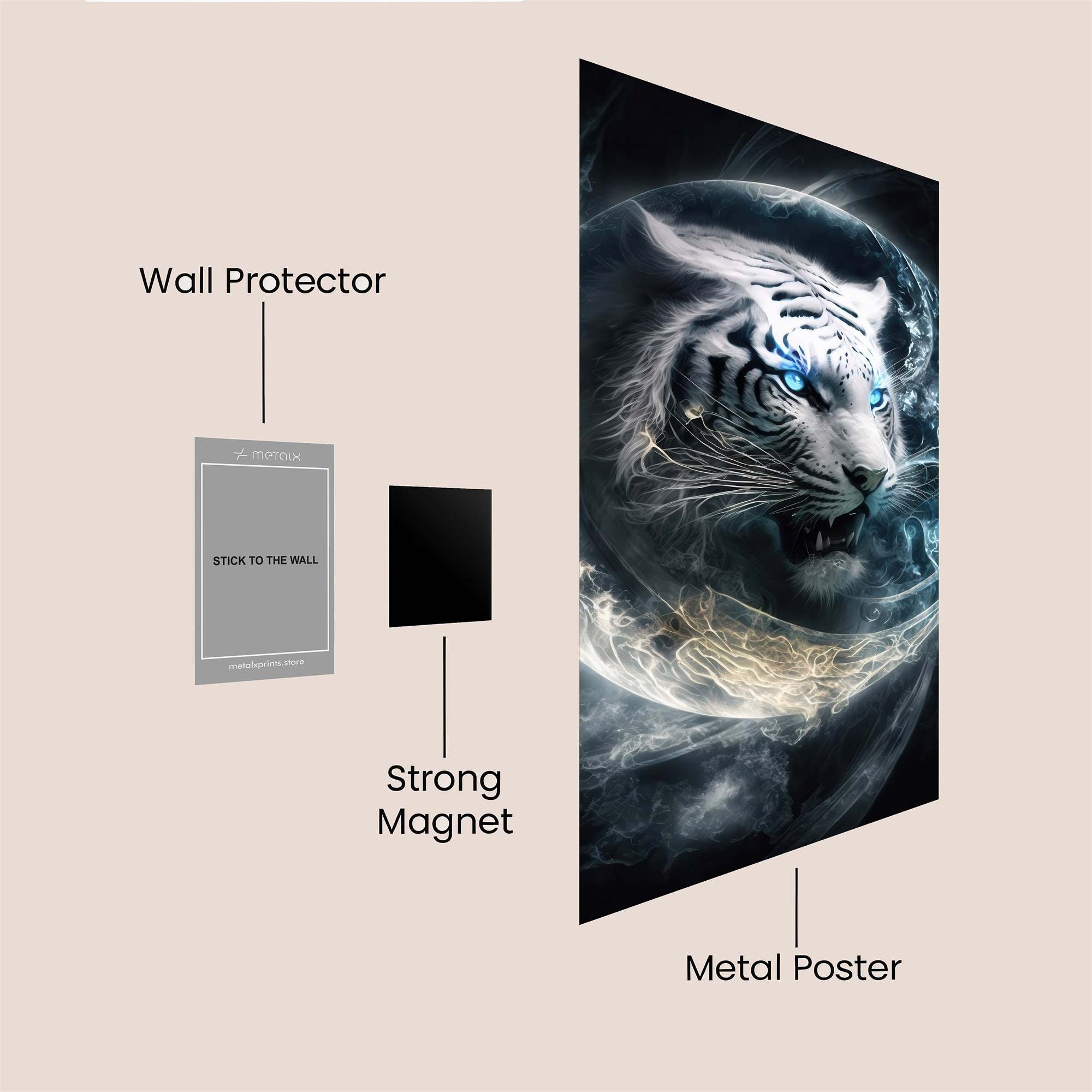 Tiger Vortex Safe Wall Magnetic / M