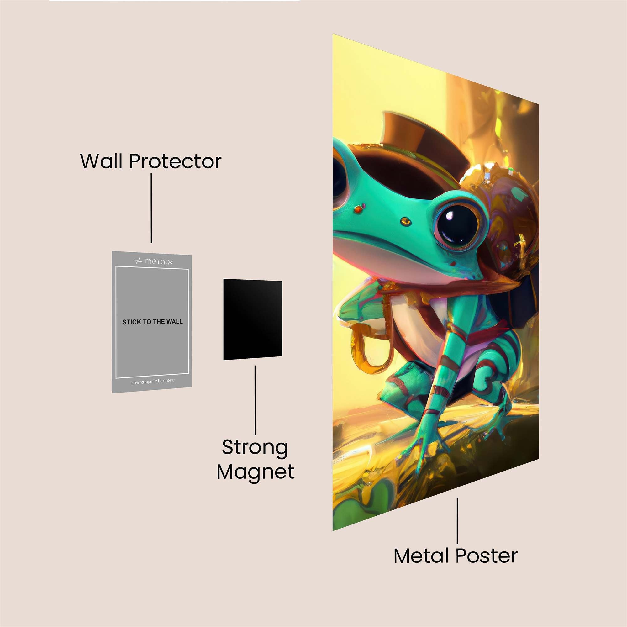 Frog Adventurer Safe Wall Magnetic / M