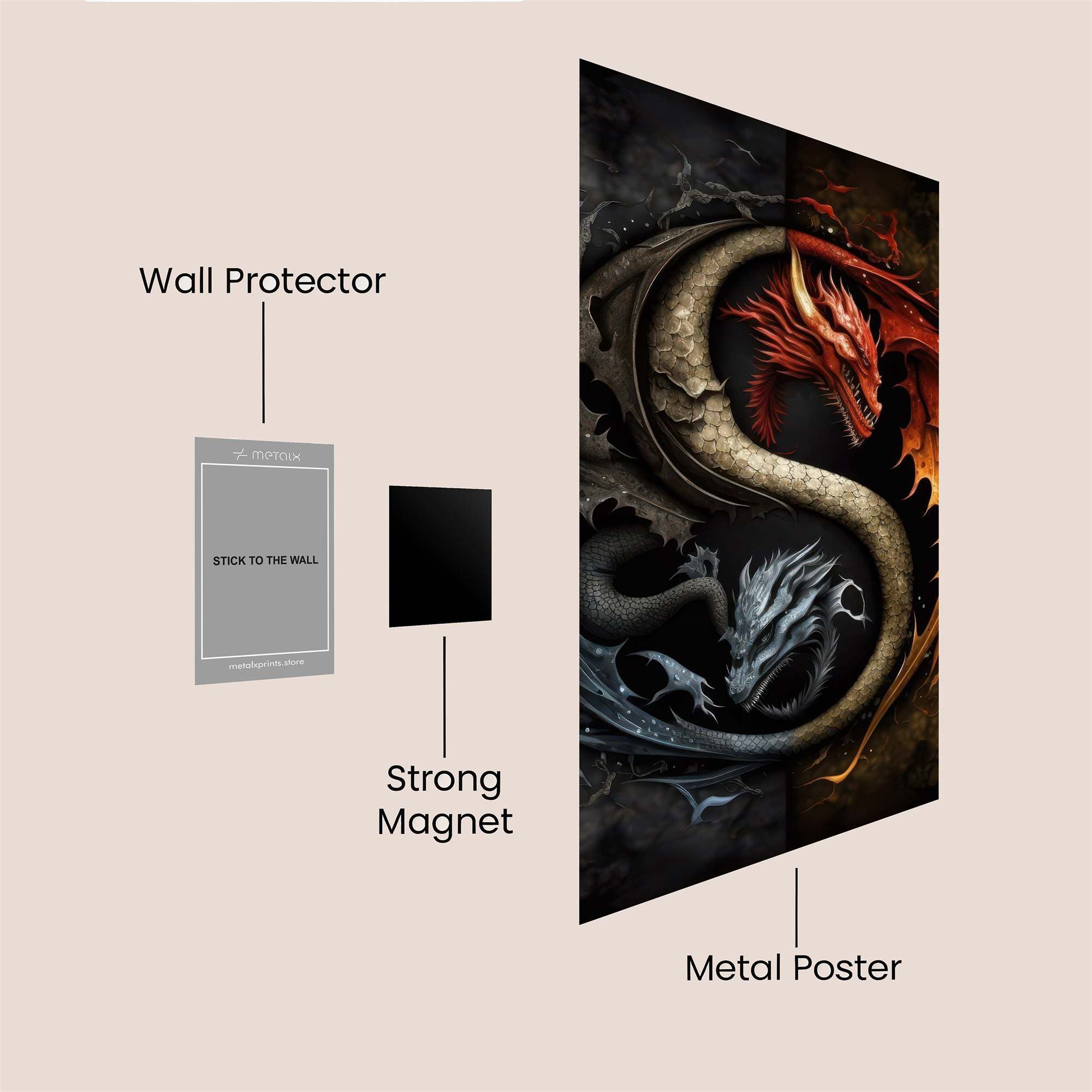 Dragon Duality Safe Wall Magnetic / M