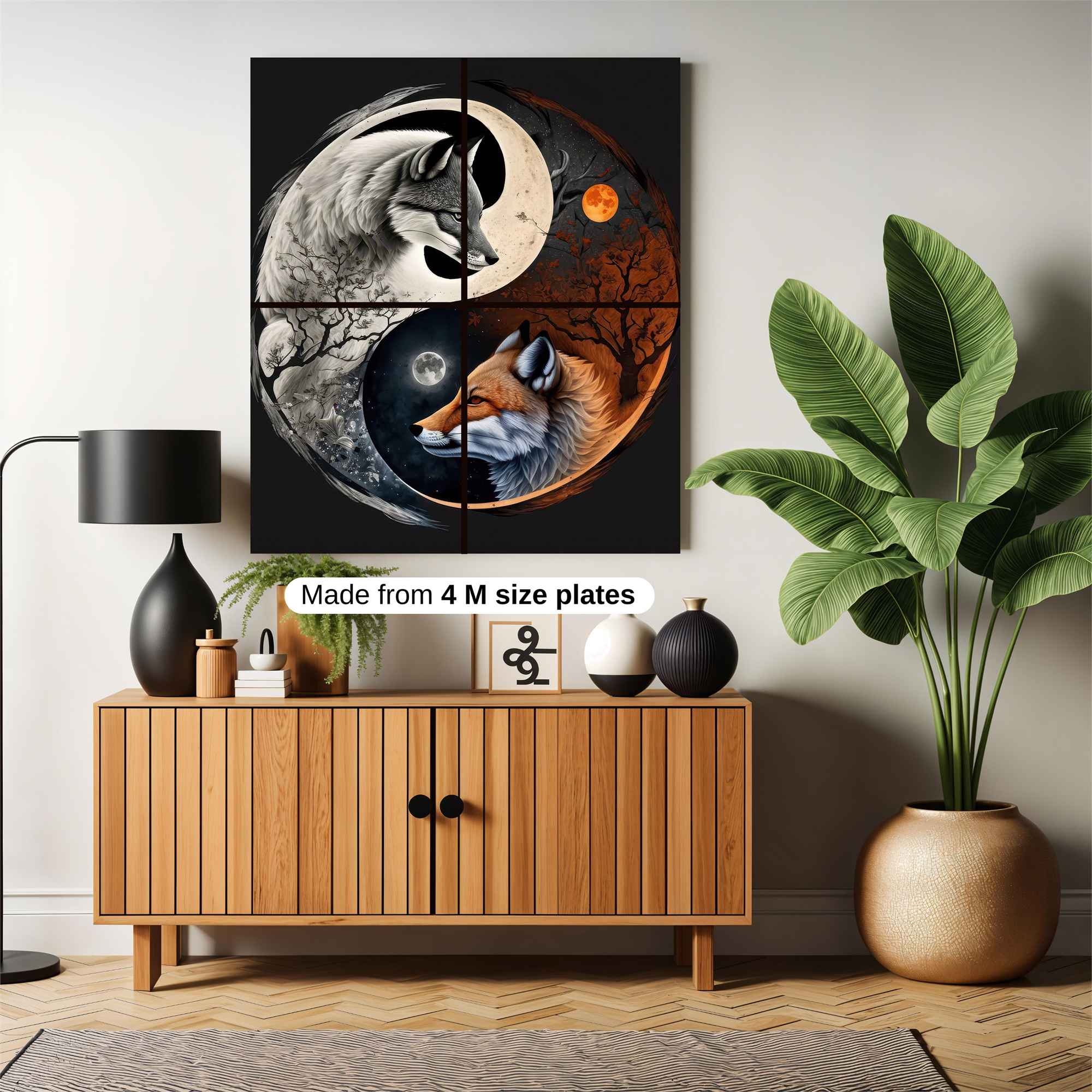 Wolf-Fox Duality Safe Wall Magnetic / M