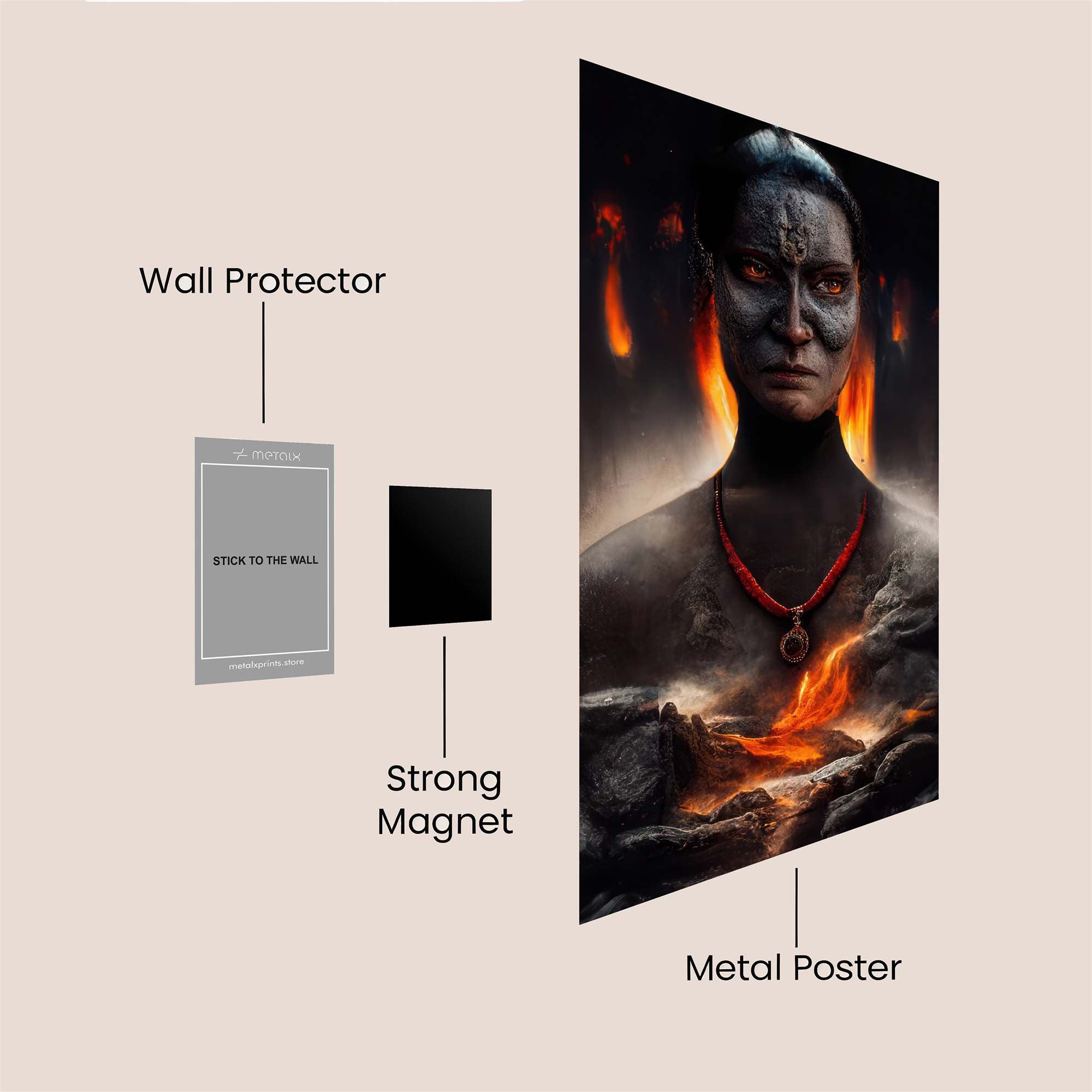 Volcanic Enigma Safe Wall Magnetic / M
