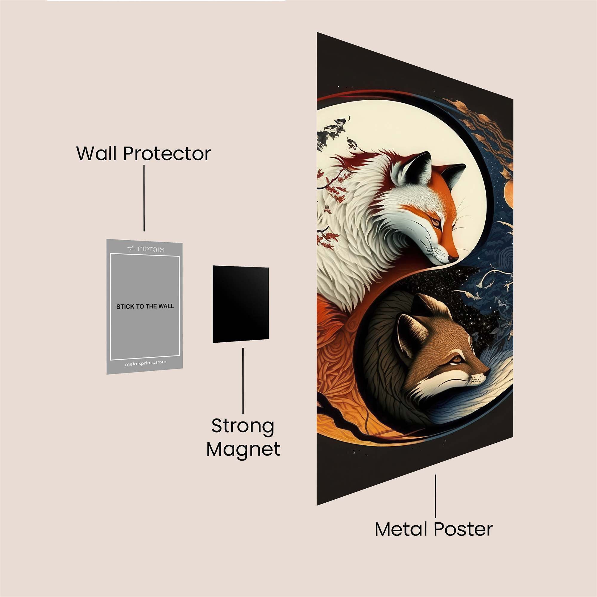 Fox Harmony Safe Wall Magnetic / M