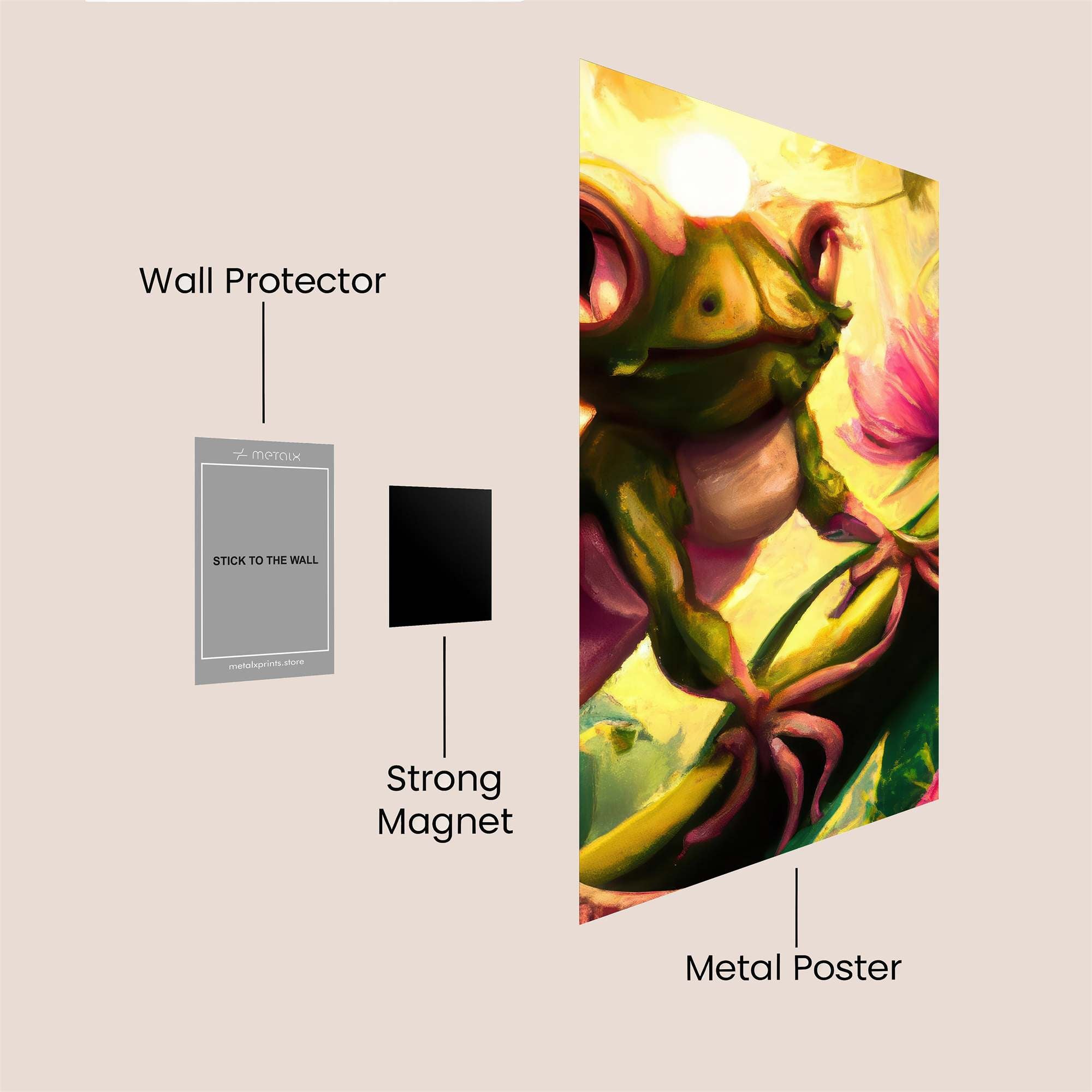 Frog Bliss Safe Wall Magnetic / M