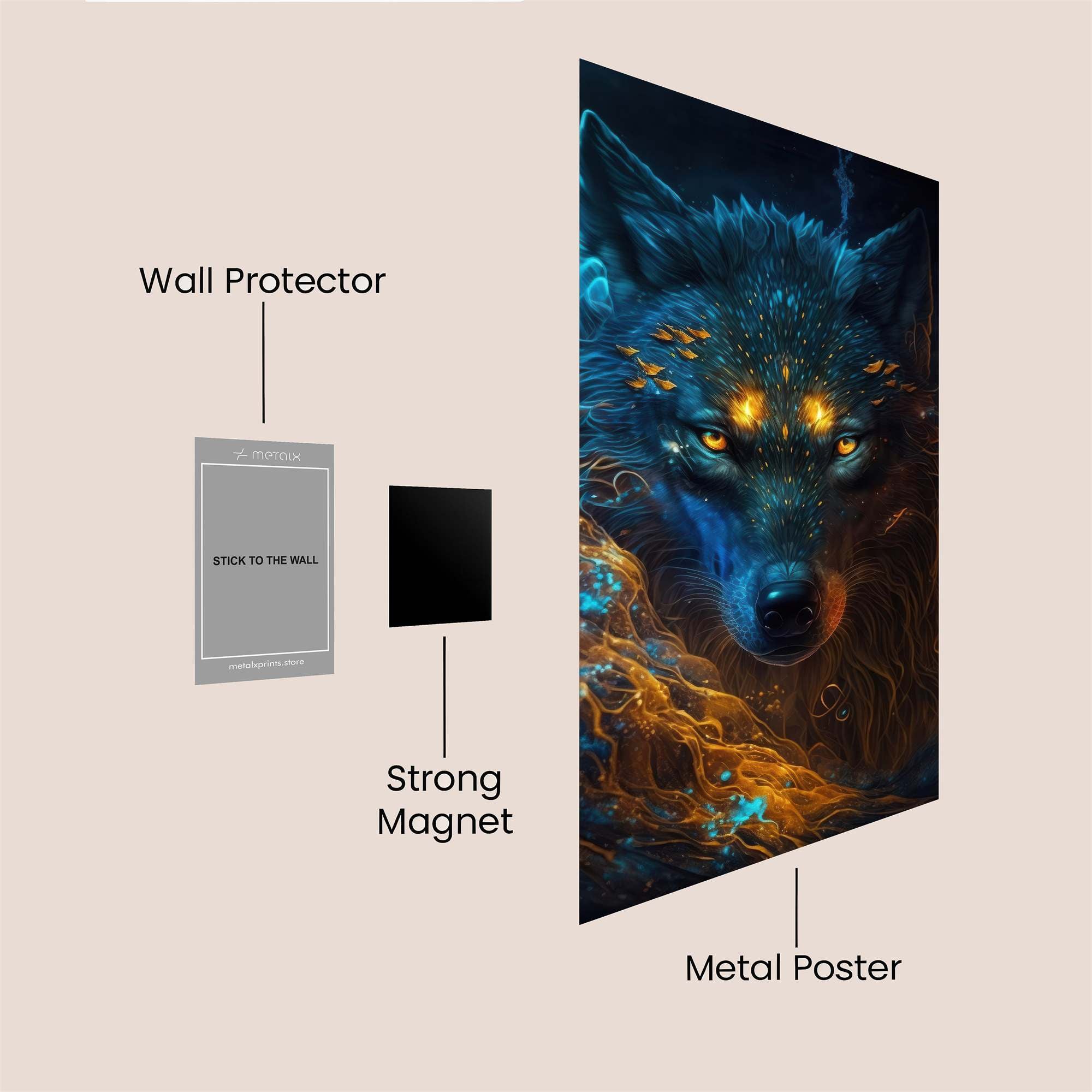Wolf Enigma Safe Wall Magnetic / M