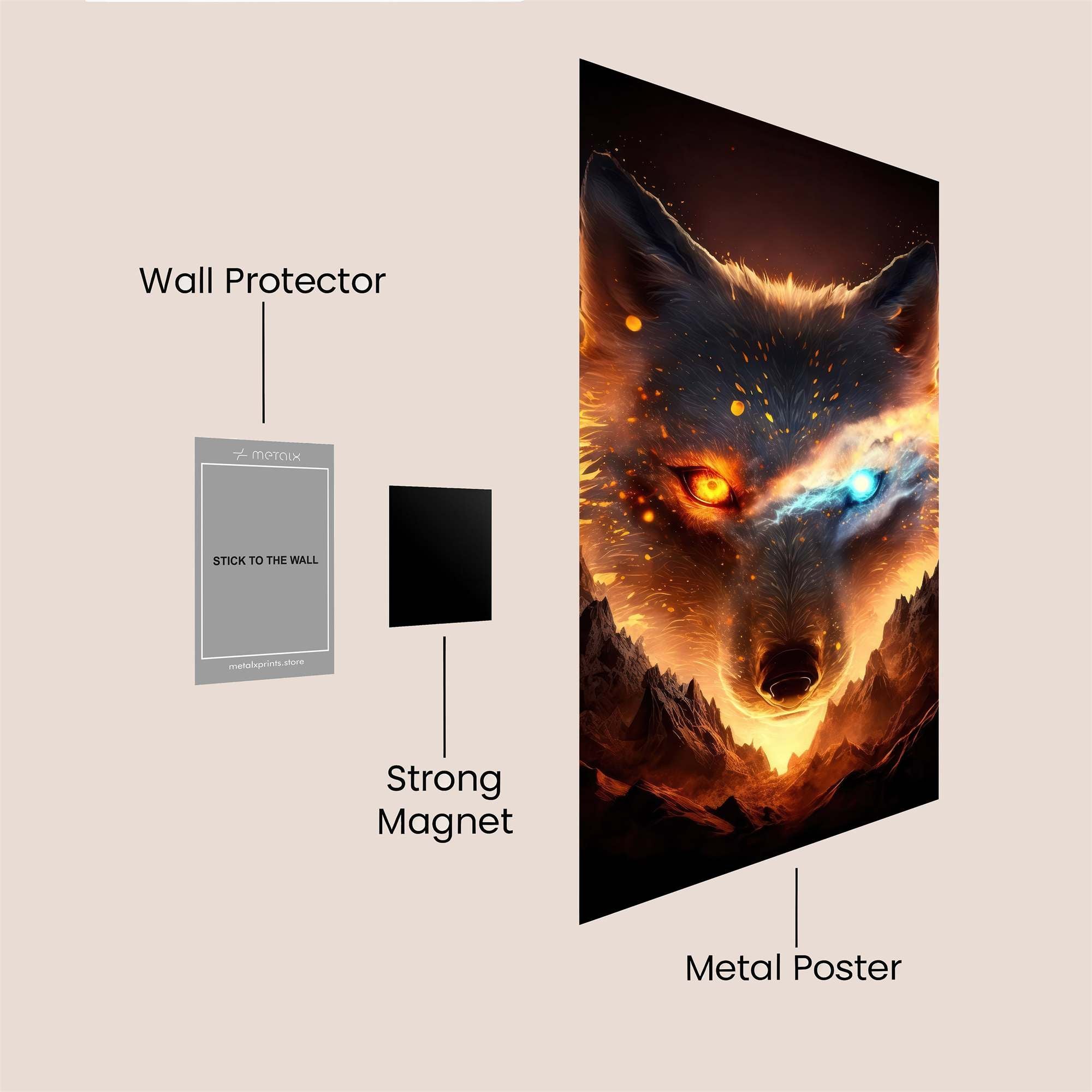 Wolf Duality Safe Wall Magnetic / M