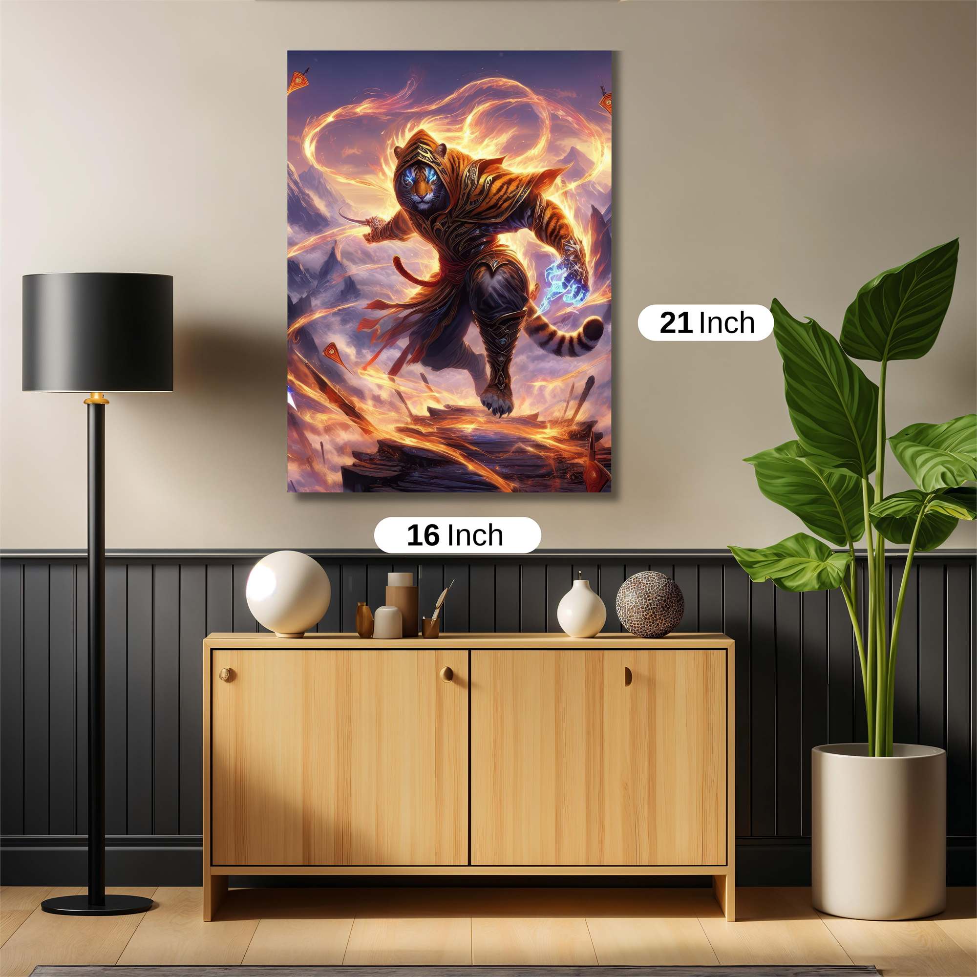Tiger Blaze Safe Wall Magnetic / M