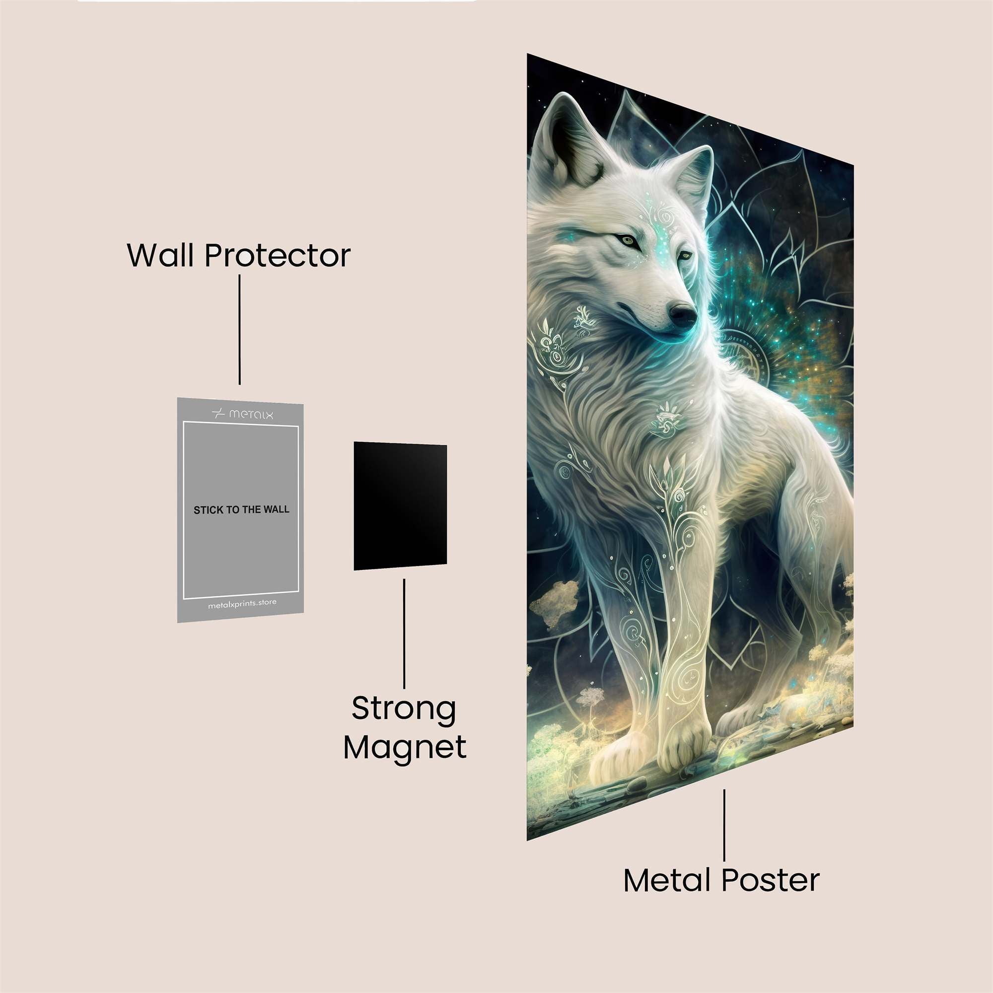 Luna Whisper Safe Wall Magnetic / M