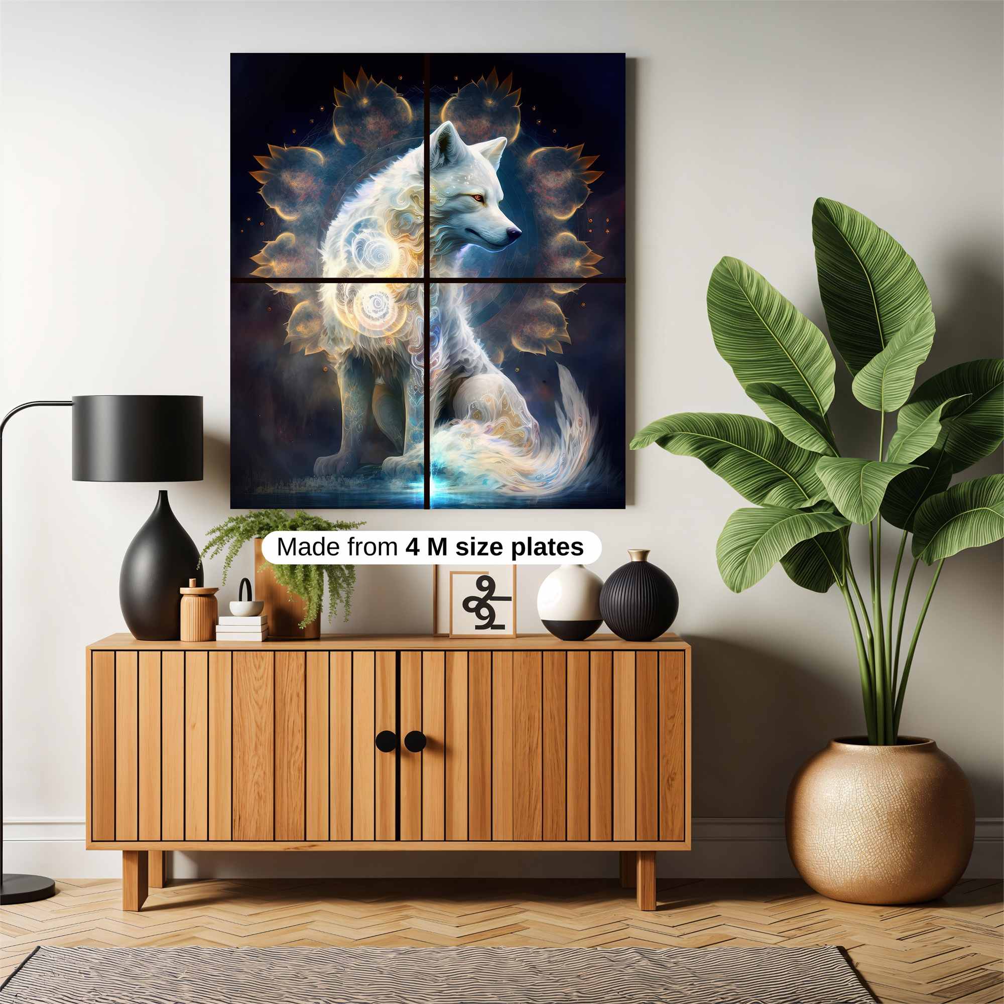 Luminous Wolf Safe Wall Magnetic / M