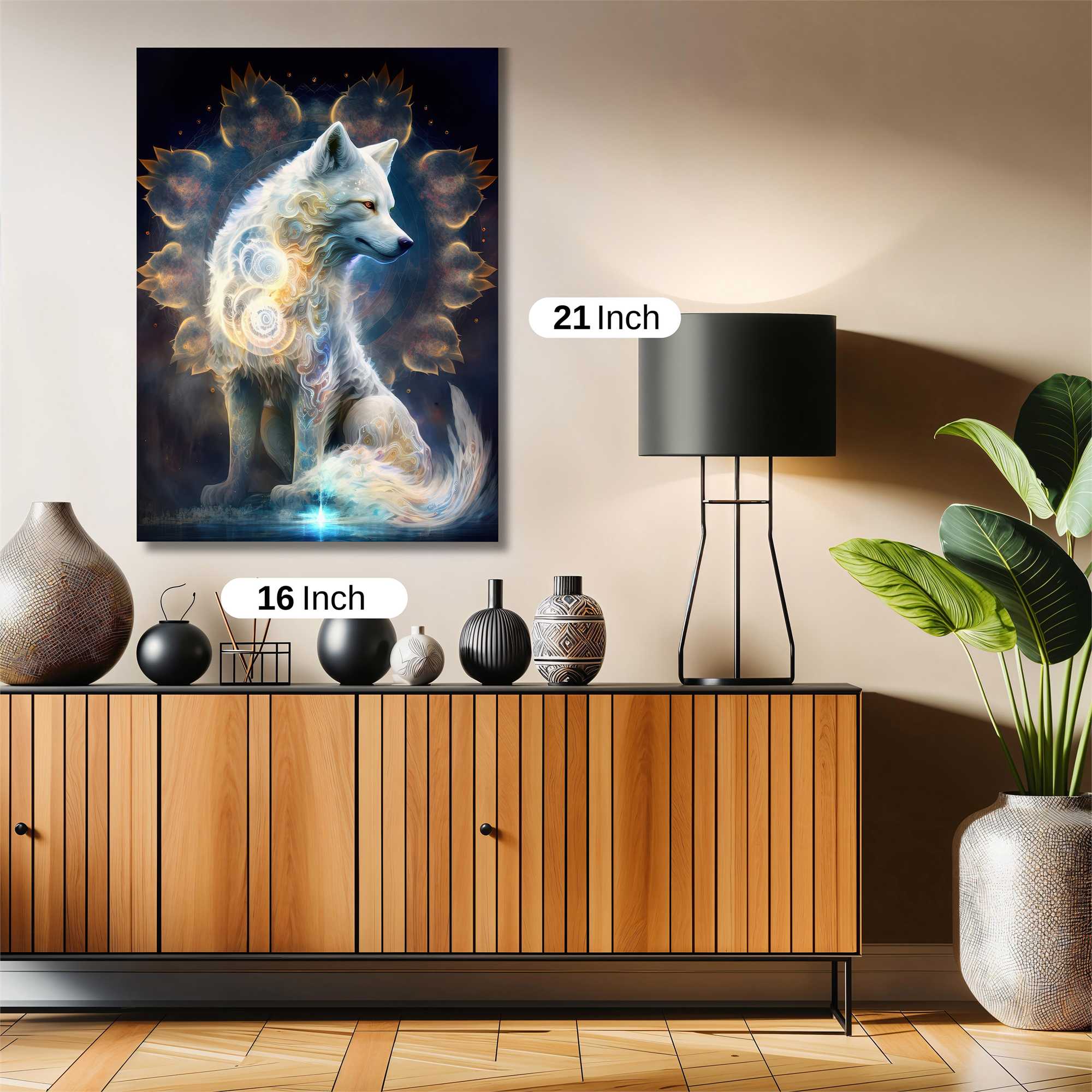 Luminous Wolf Safe Wall Magnetic / M