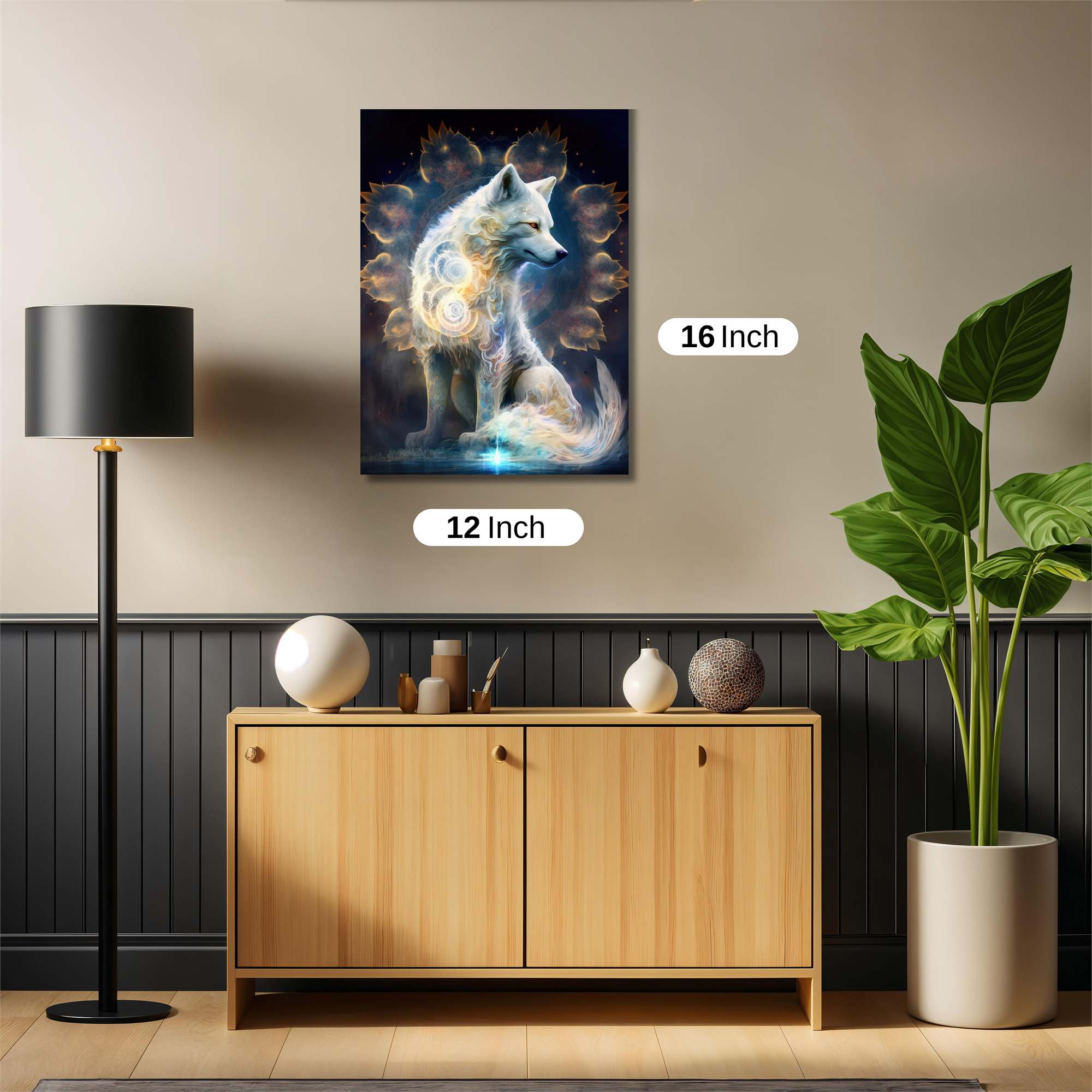 Luminous Wolf Safe Wall Magnetic / M