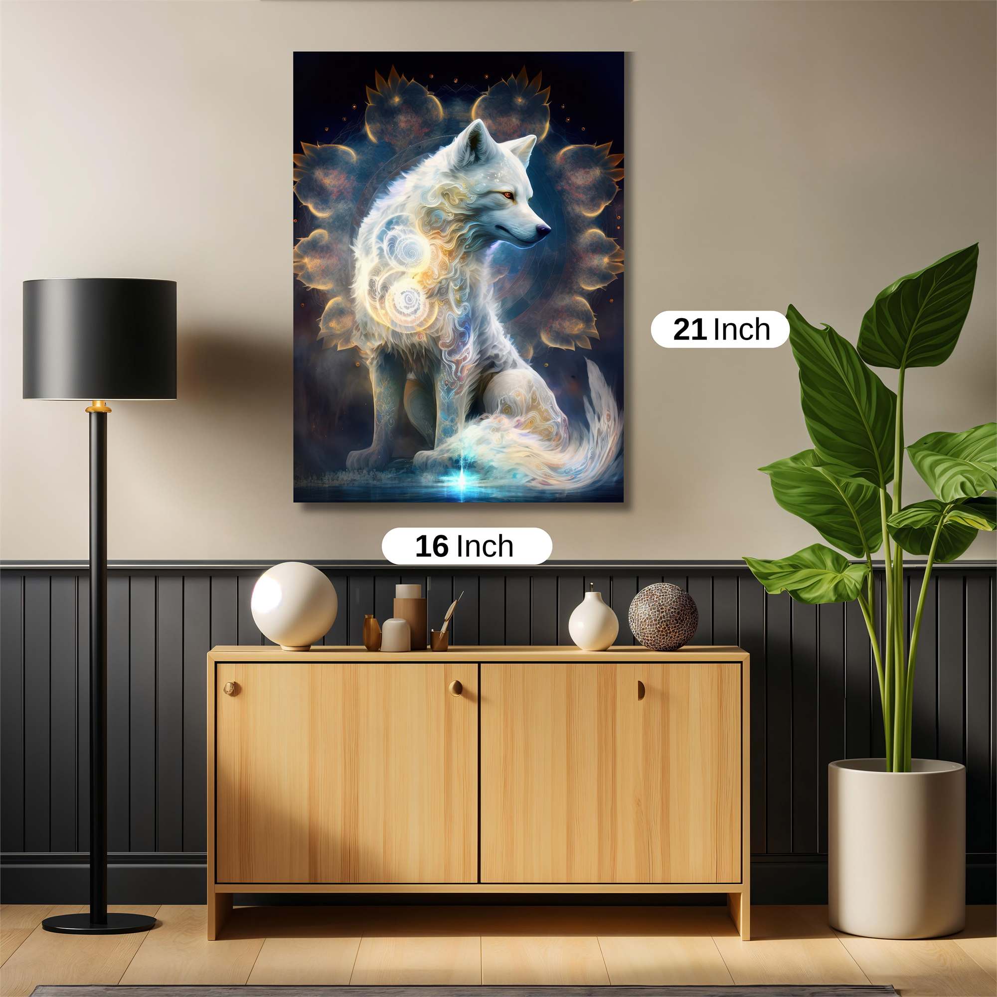 Luminous Wolf Safe Wall Magnetic / M