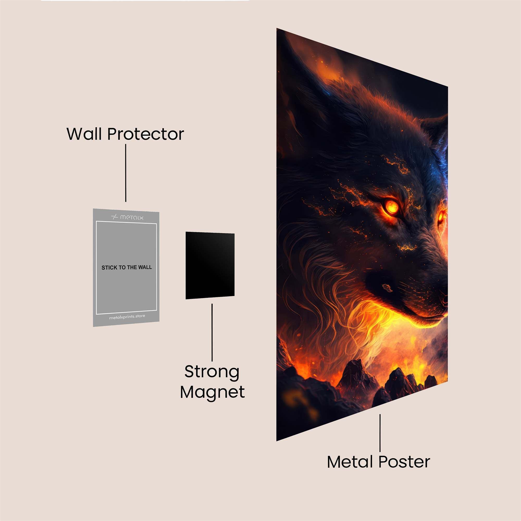 Lava Majesty Safe Wall Magnetic / M
