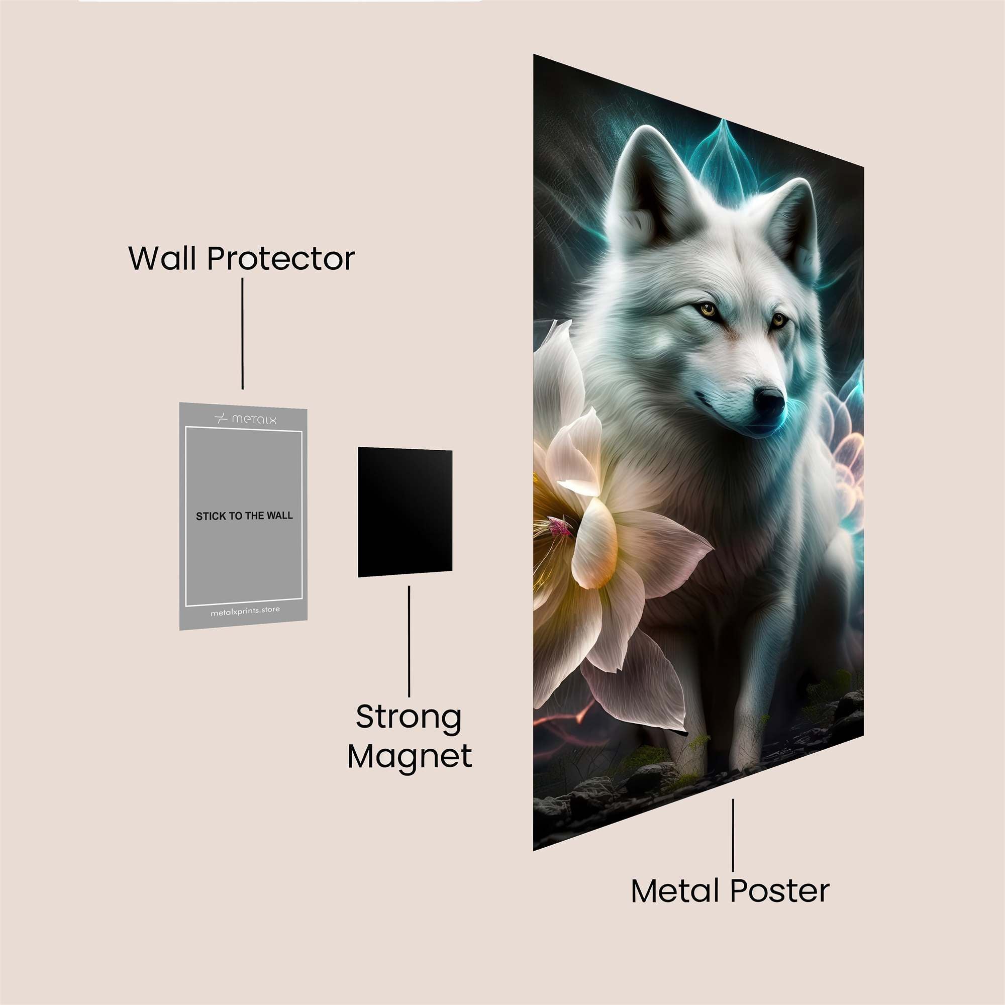 Wolf Serenity Safe Wall Magnetic / M