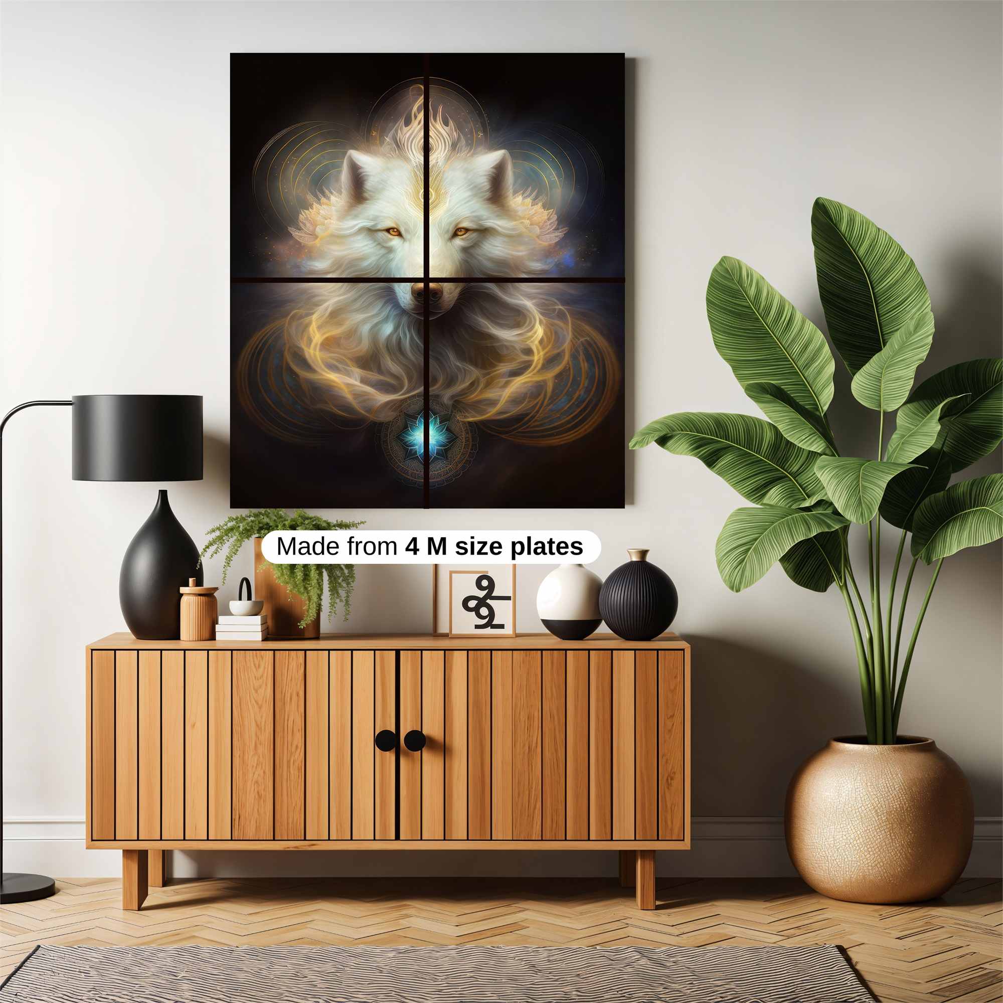 Luminous Wolf Safe Wall Magnetic / M