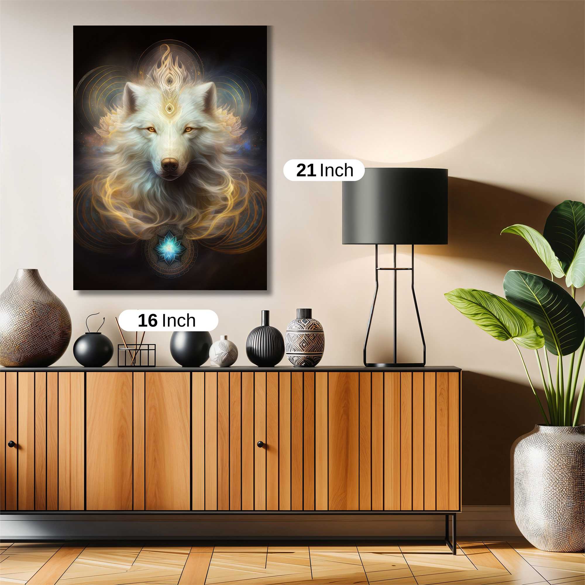 Luminous Wolf Safe Wall Magnetic / M