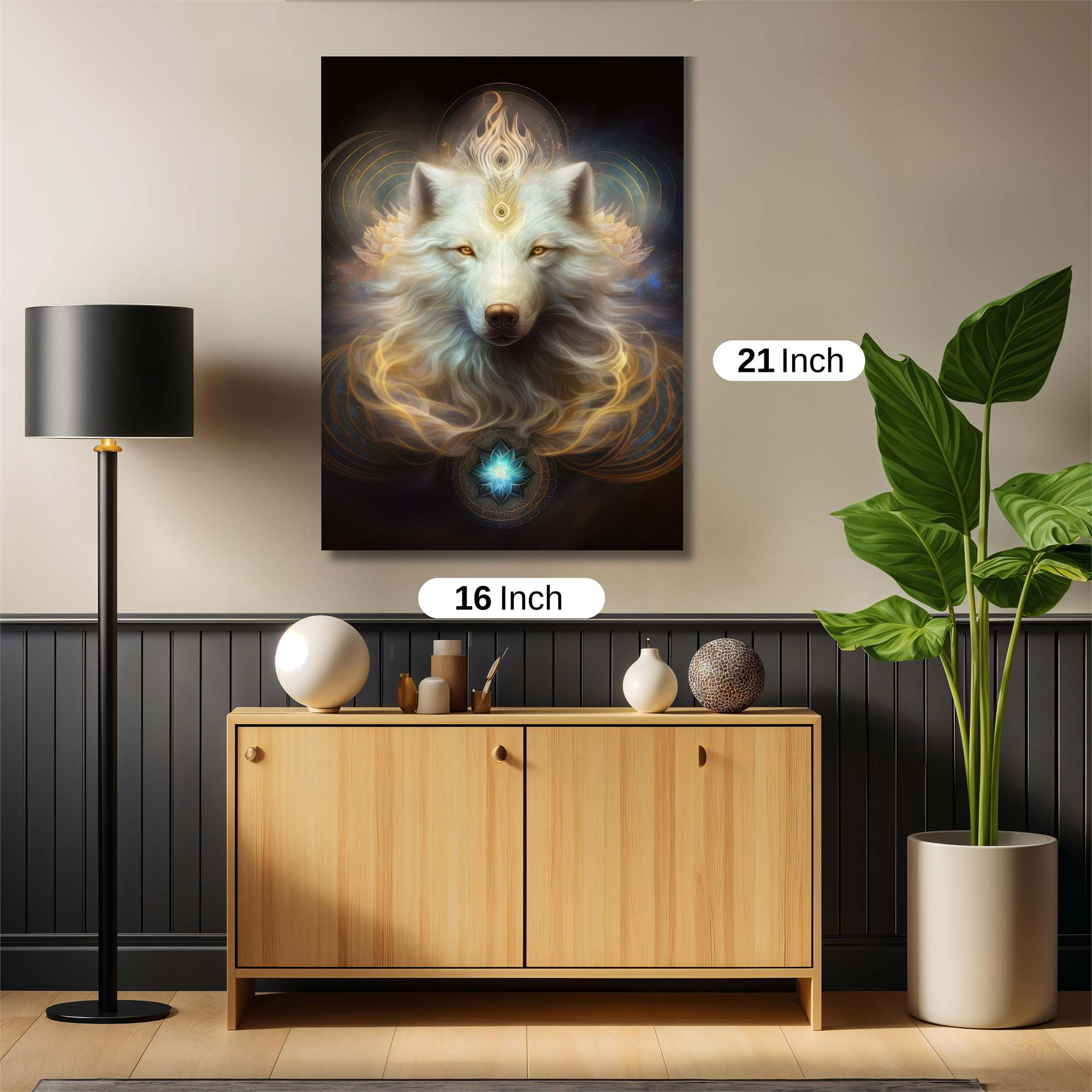 Luminous Wolf Safe Wall Magnetic / M