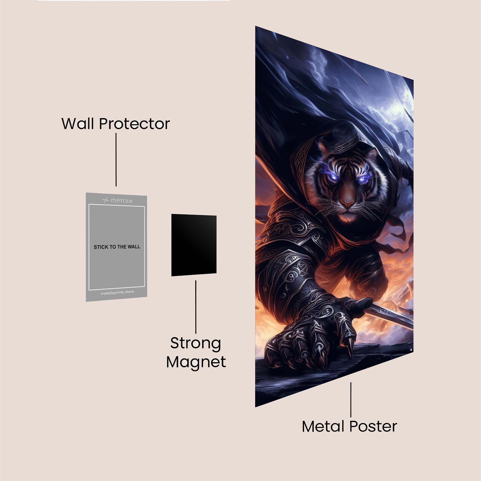Tiger Tempest Safe Wall Magnetic / M